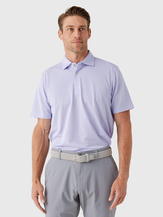 Sun Day Red Men's Refined Cypress Piqué Stripe Polo II