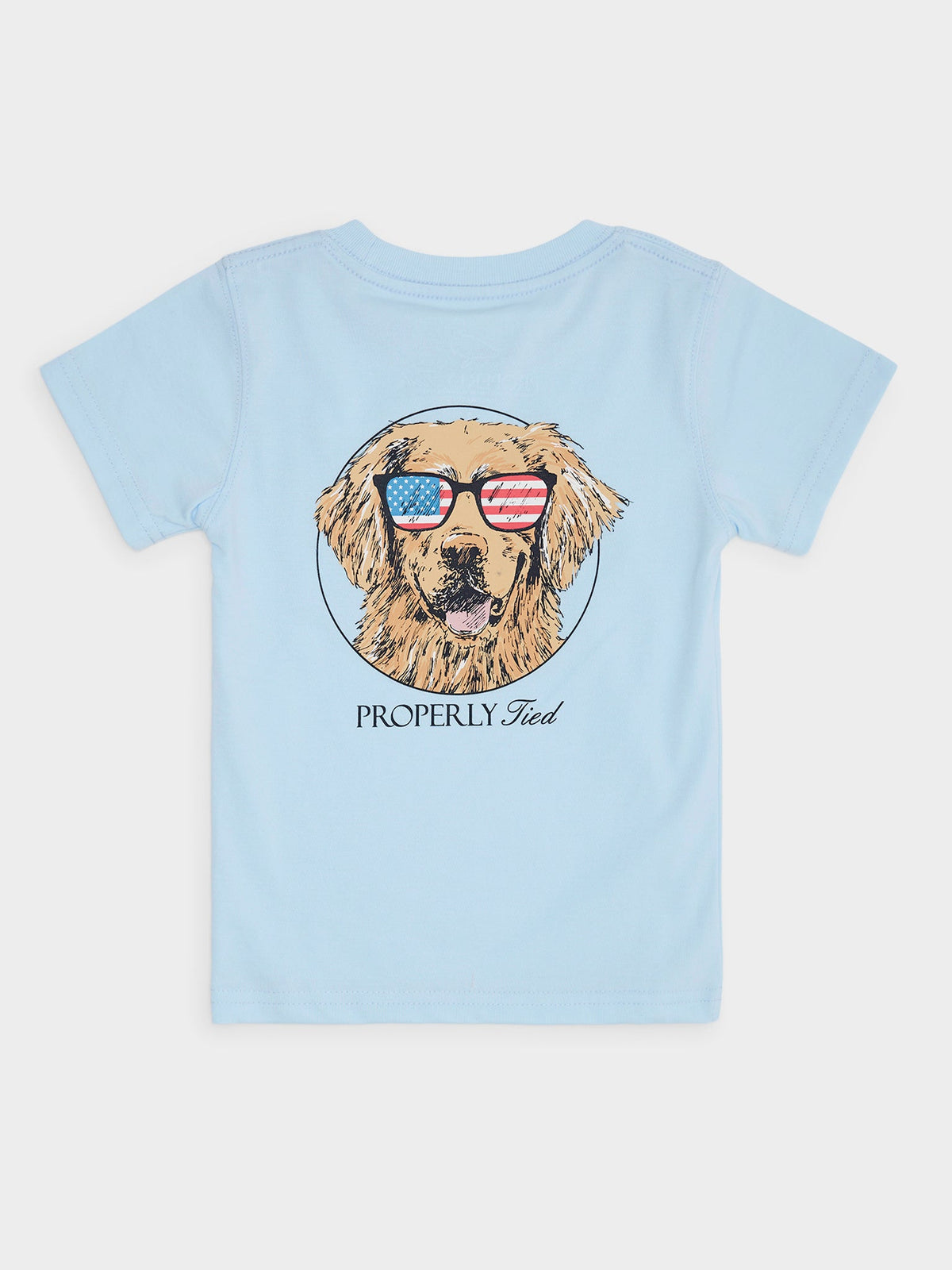 Properly Tied Boys' Patriot Dog Short Sleeve Tee
