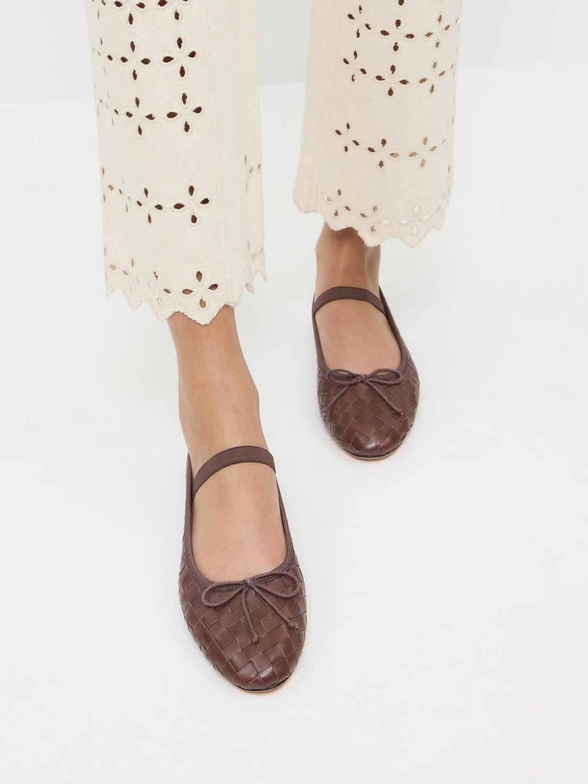 Loeffler Randall Women's Leonie Woven Ballet Flat