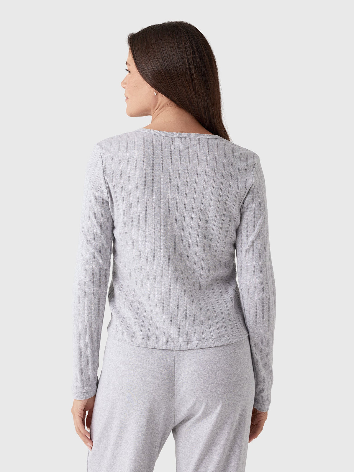 Leset Women's Pointelle Classic Cardigan II