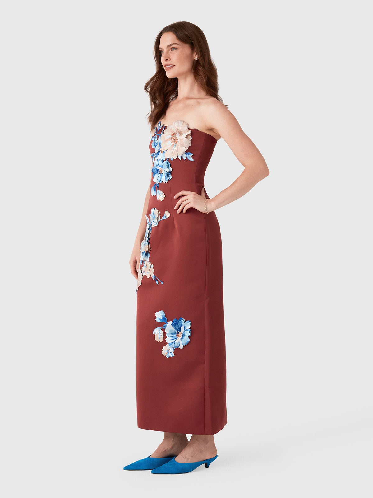 Leo Lin Women's Rayna Embroidered Maxi Dress