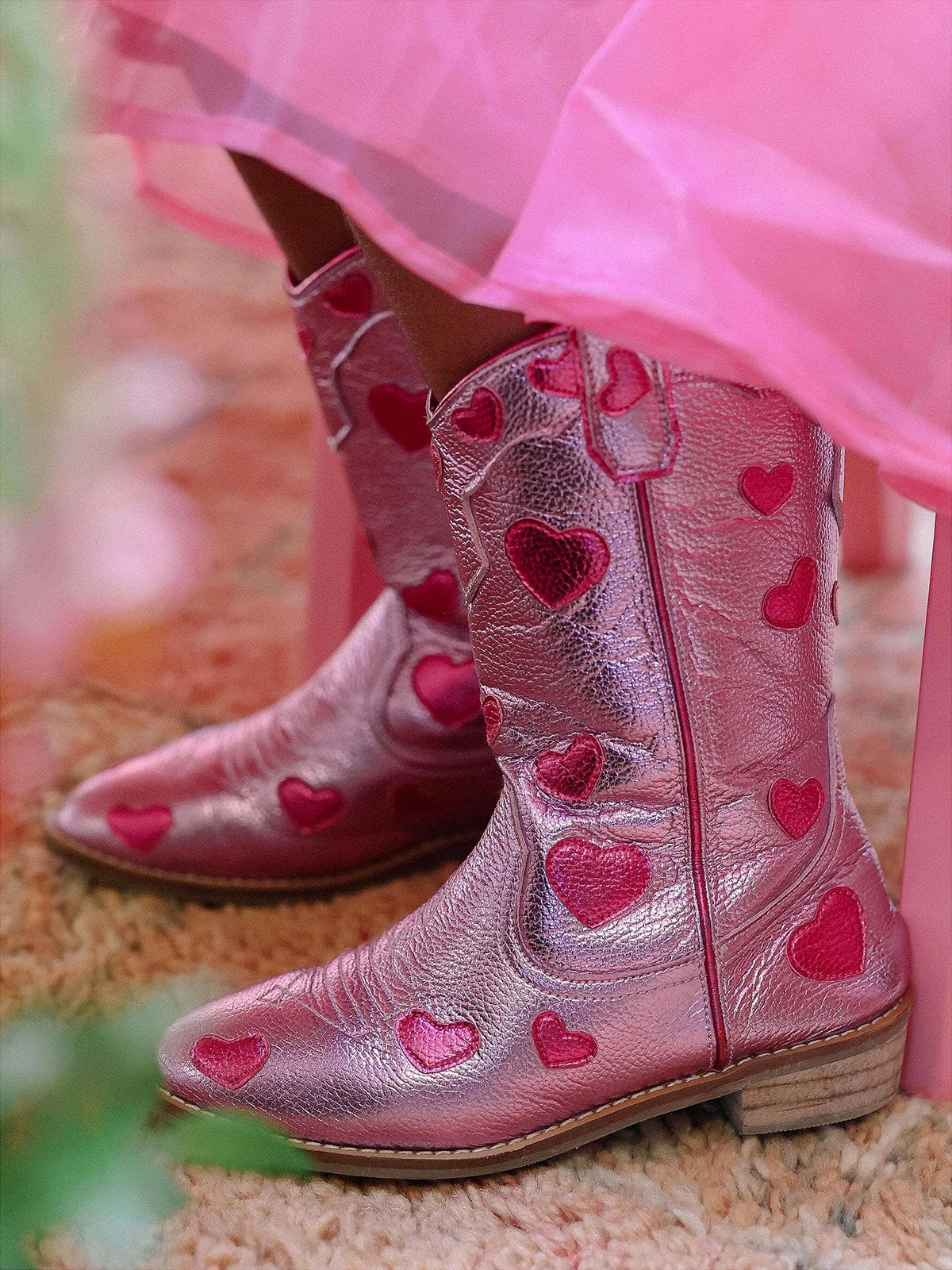 Wild + Rae Girls' Lovestruck Cowgirl Boot