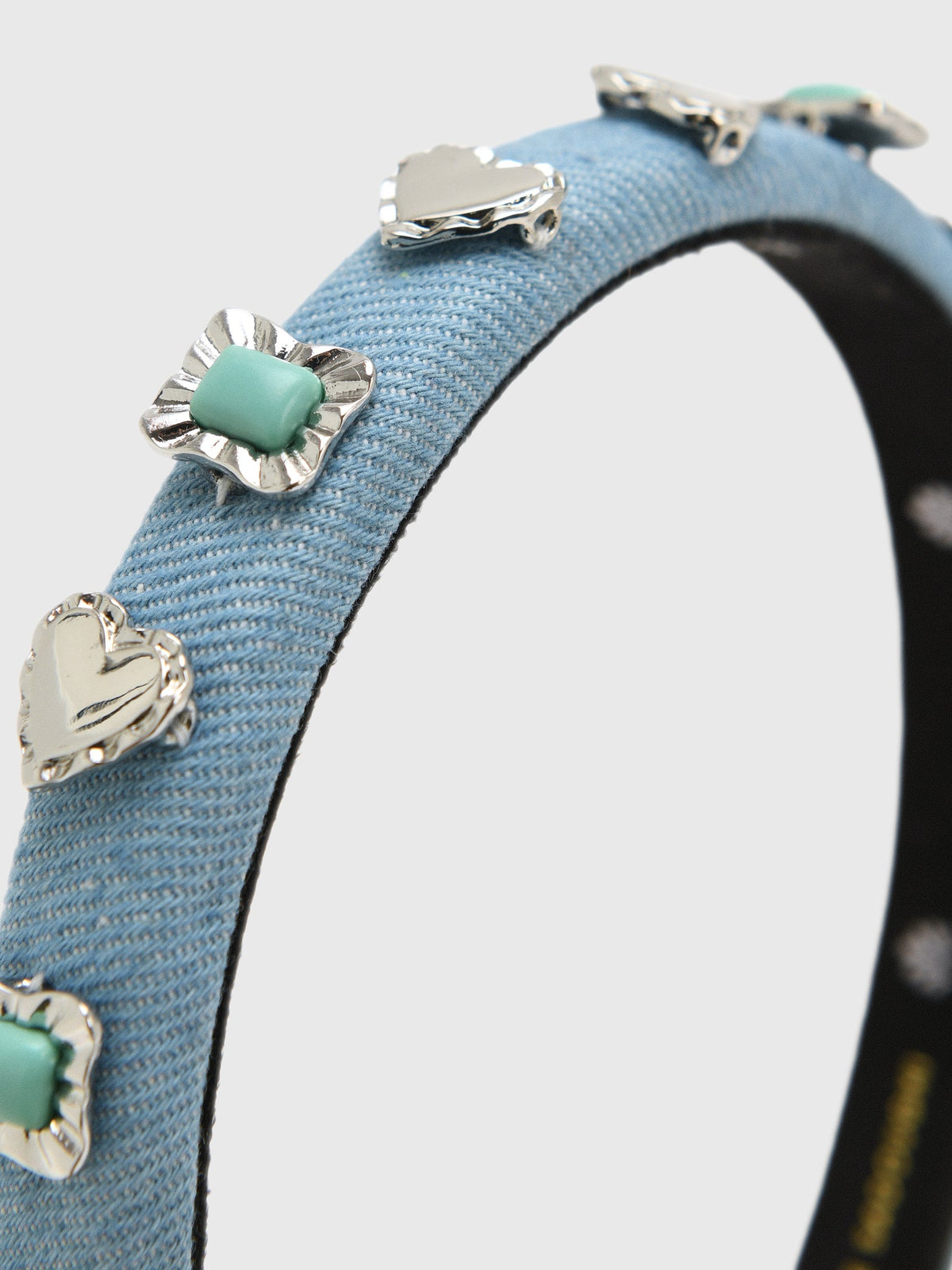 Lele Sadoughi Gigi Ruffle Heart Concho Headband