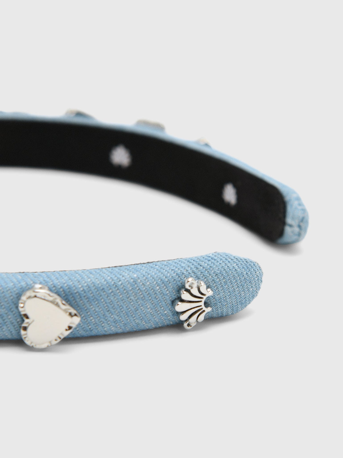 Lele Sadoughi Gigi Ruffle Heart Concho Headband