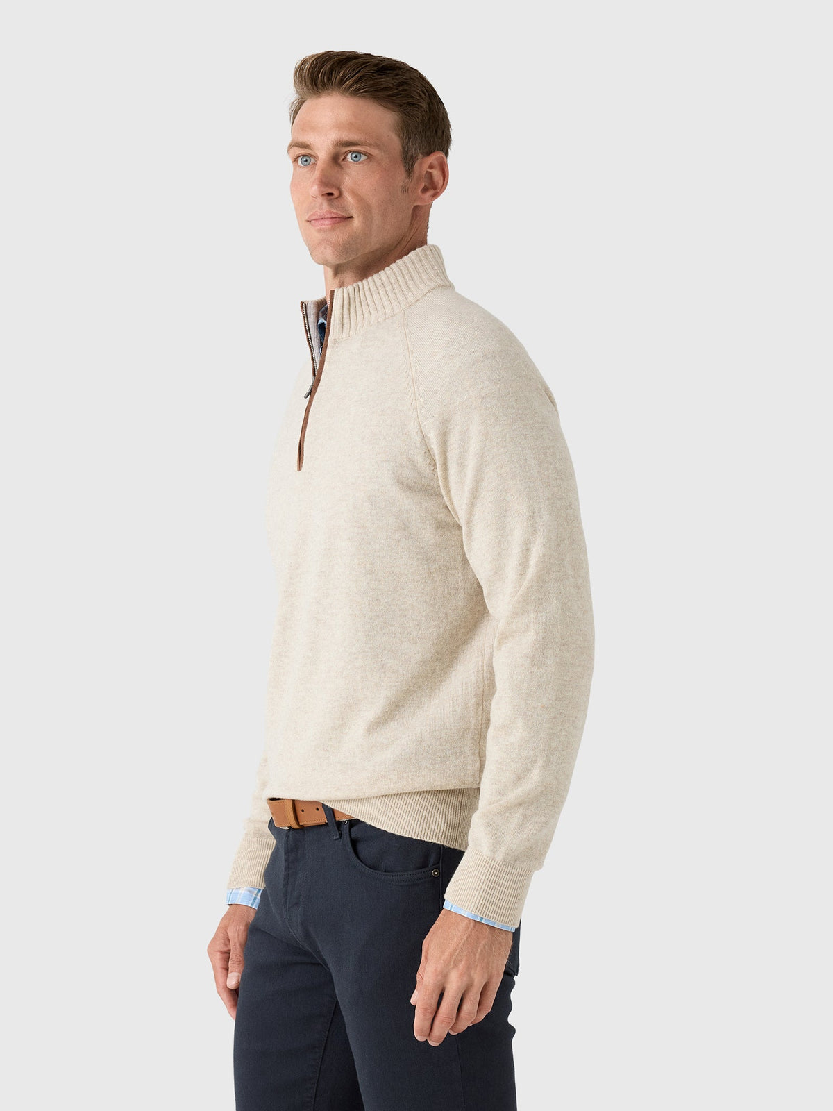 Rye51 Men's The Lucian Quarter-Zip Sweater