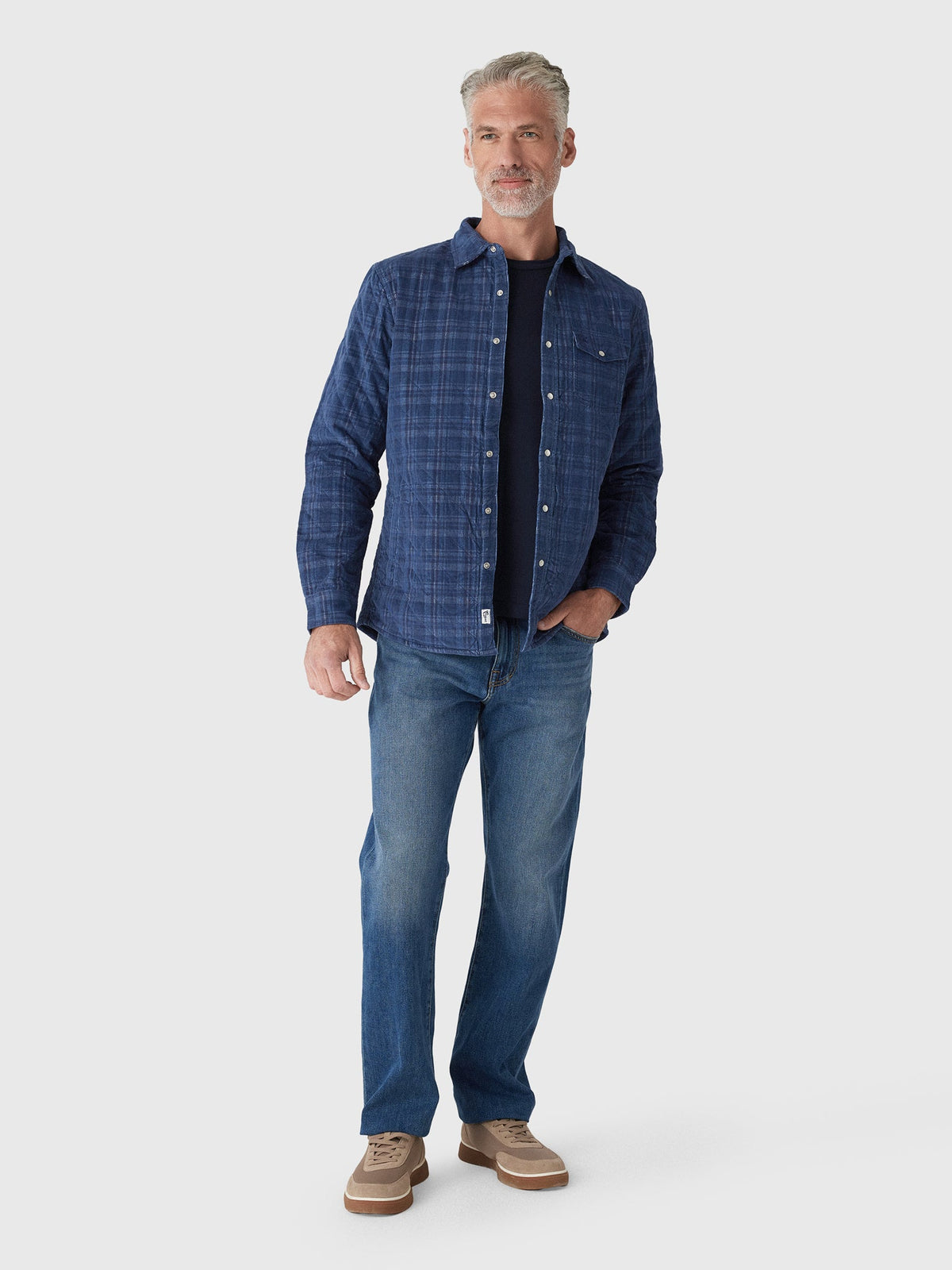 Criquet Men's Corduroy Quilted Shacket
