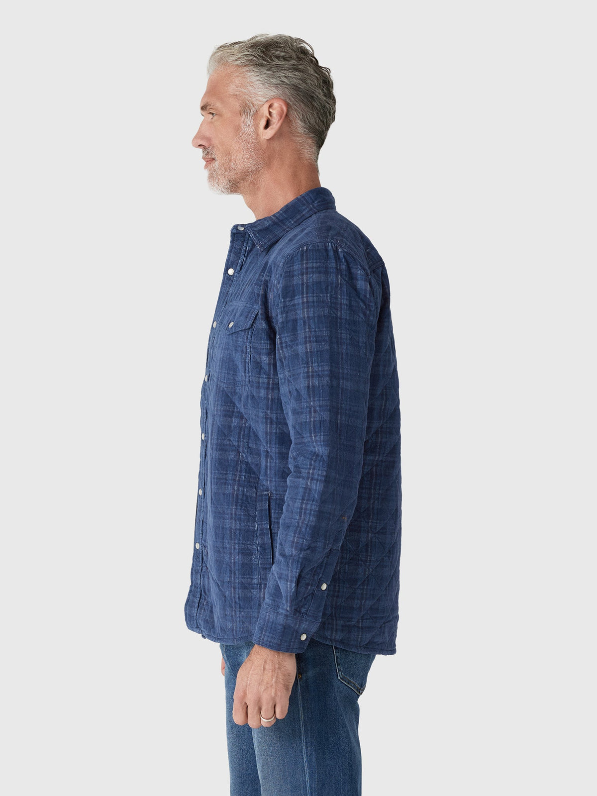 Criquet Men's Corduroy Quilted Shacket