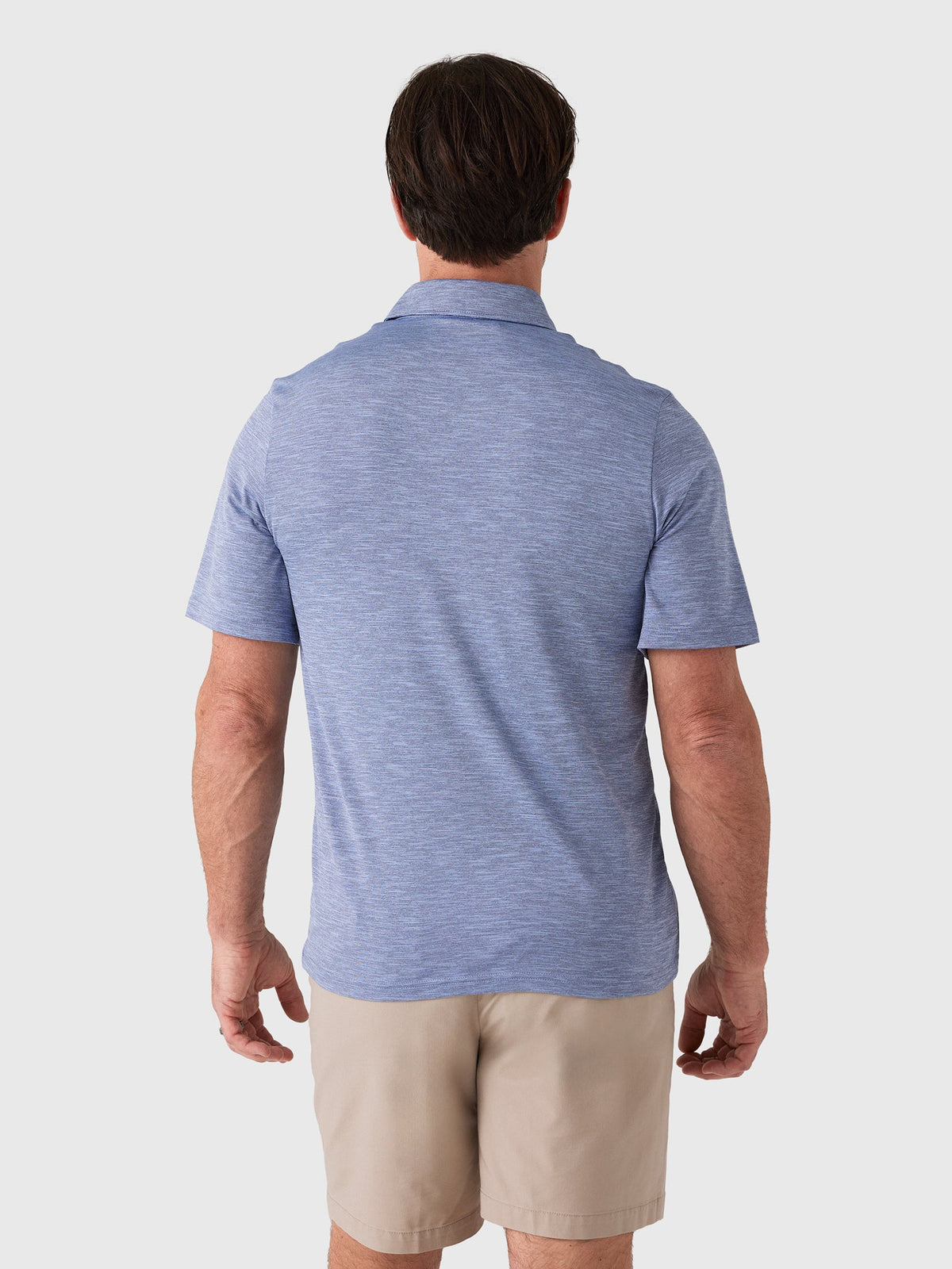 Criquet Men's Heather Performance Sport Players Polo