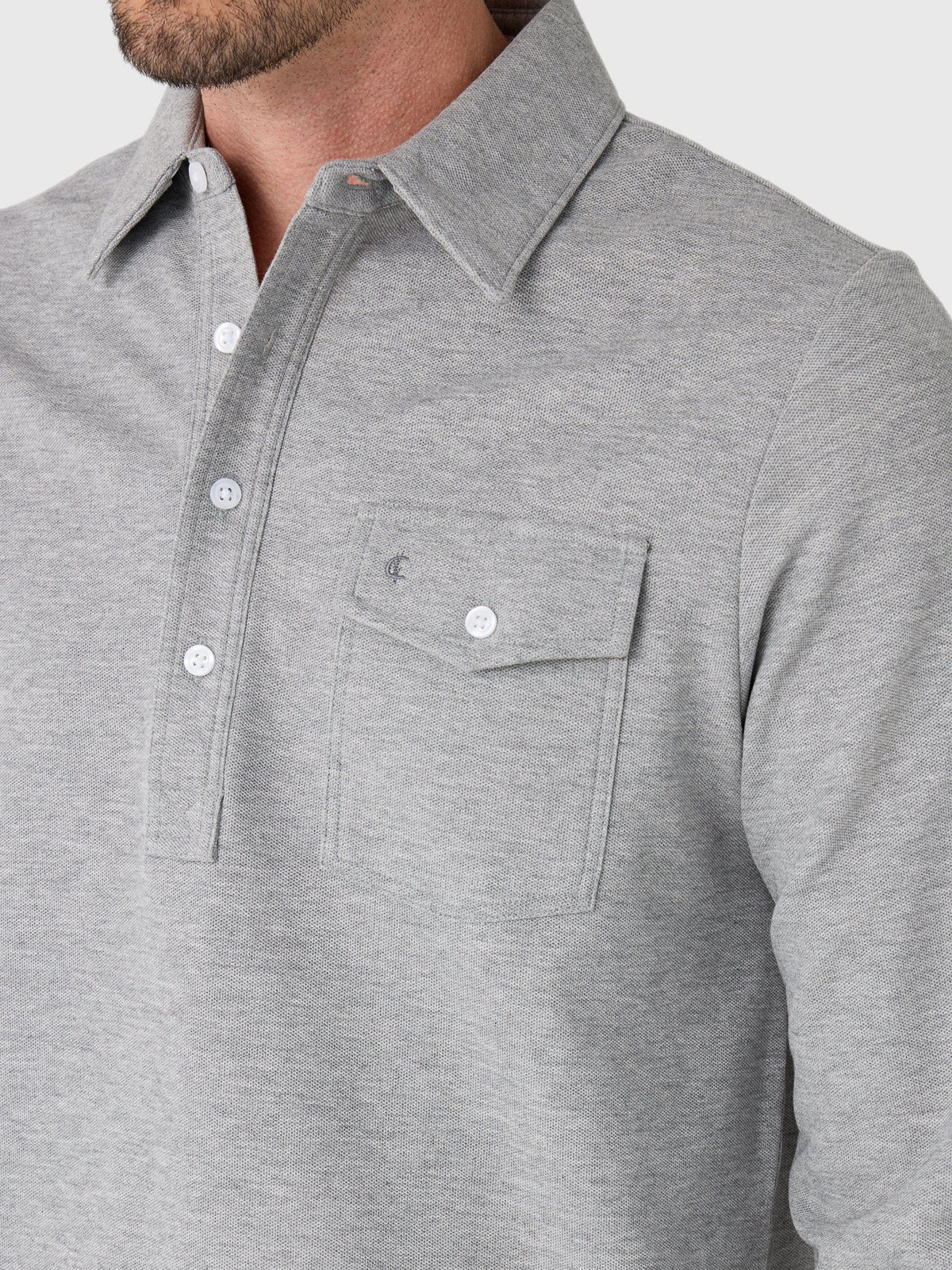 Criquet Men's Long Sleeve Players Polo