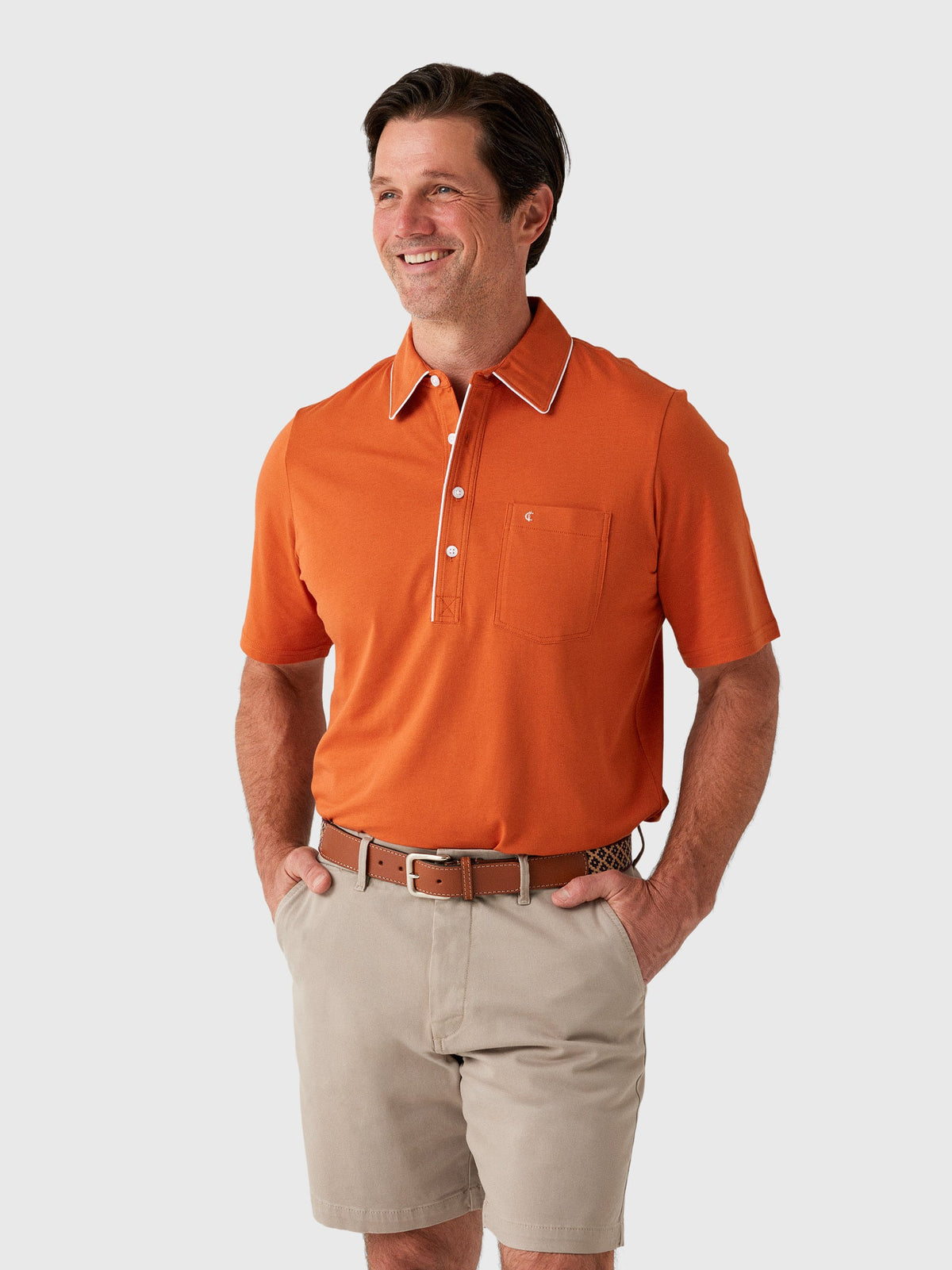 Criquet Men's Throwback Players Polo
