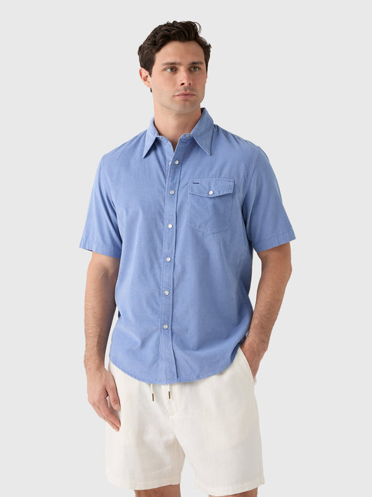 Criquet Men's Corduroy Pearl Snap Shirt