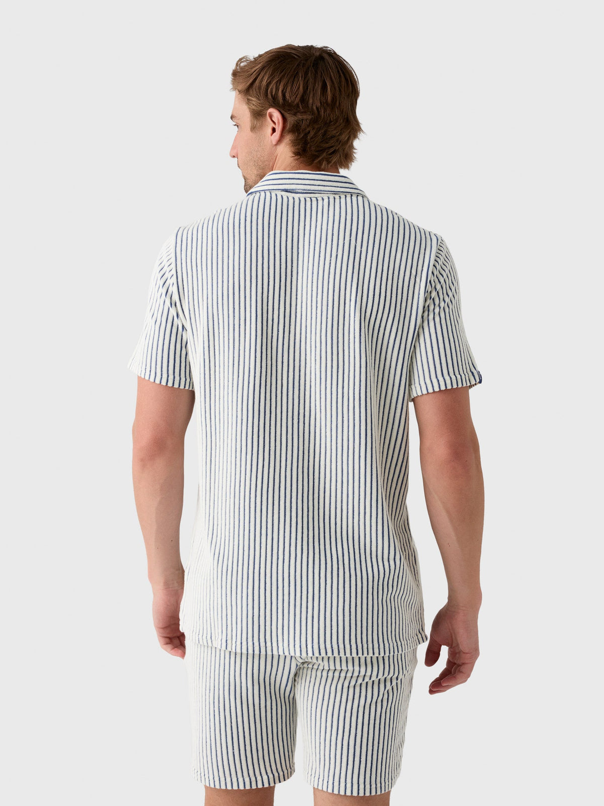 Criquet Men's Terrycloth Button-Down Shirt