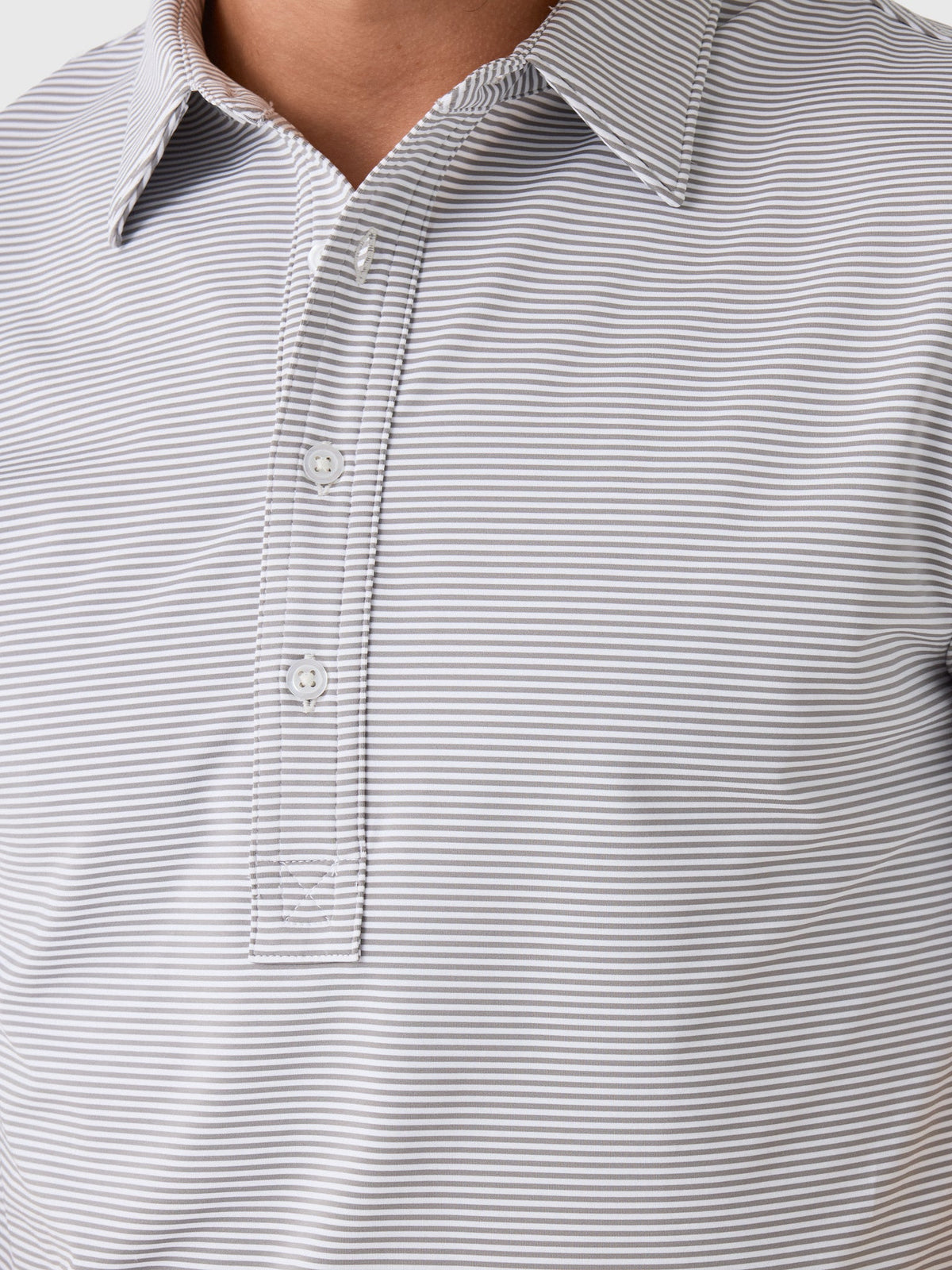 Criquet Men's Hobby Stripe Performance Sport Range Polo