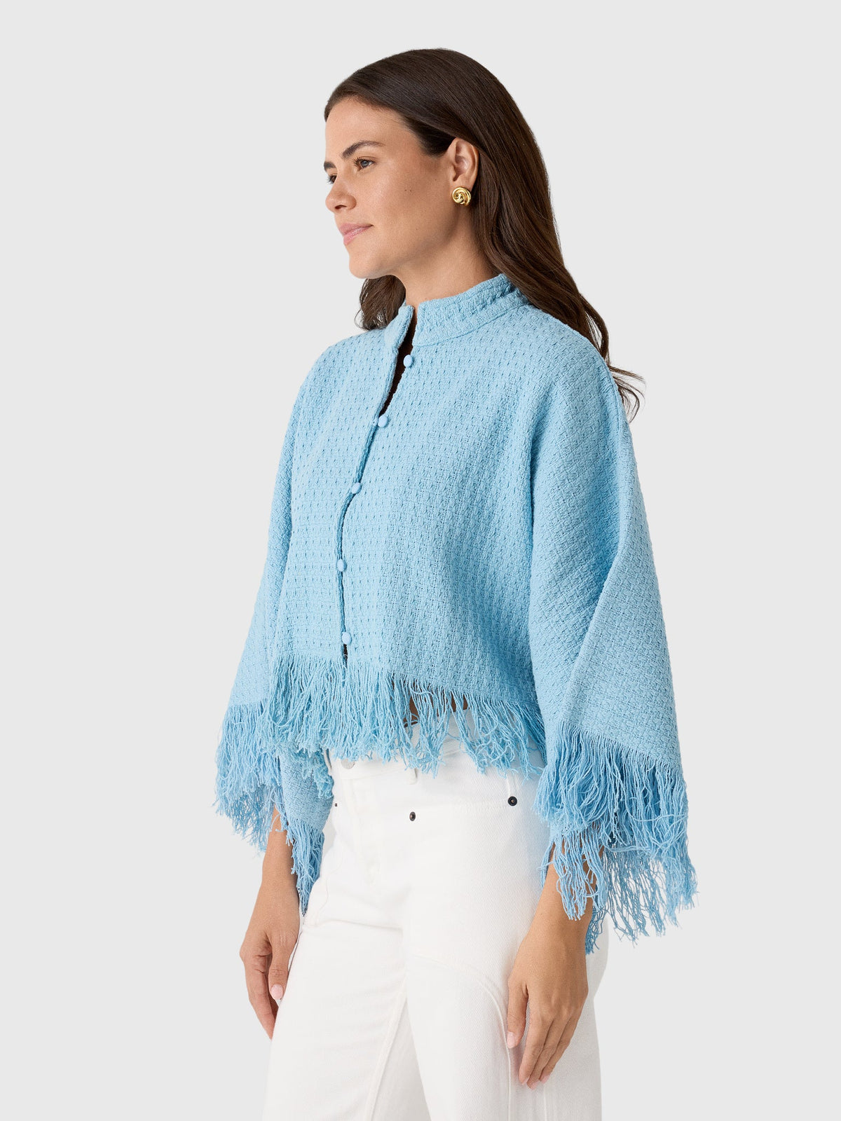 La Vie Women's Knit Cropped Jacket