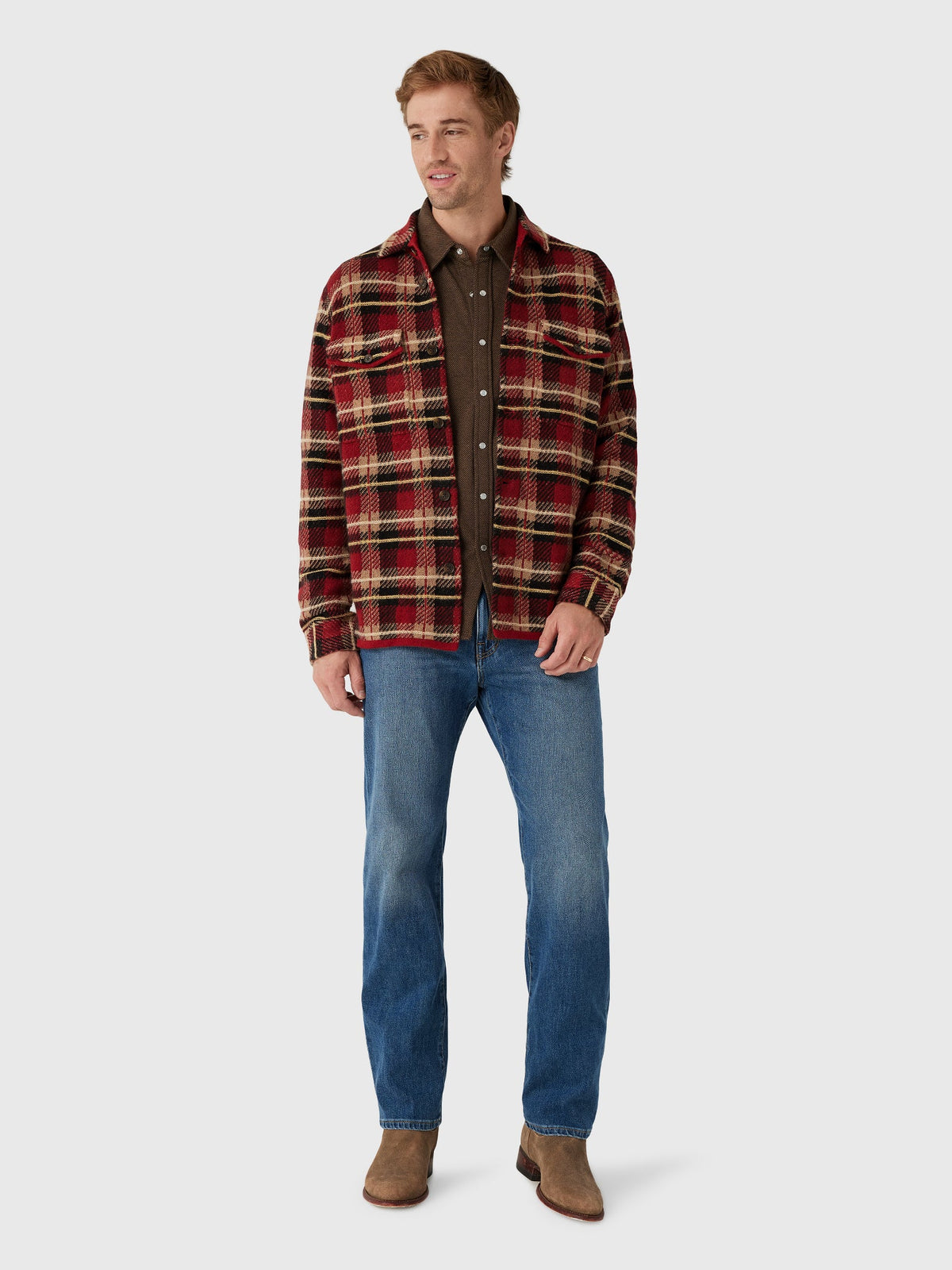 Guest In Residence Men's Plaid Work Shirt