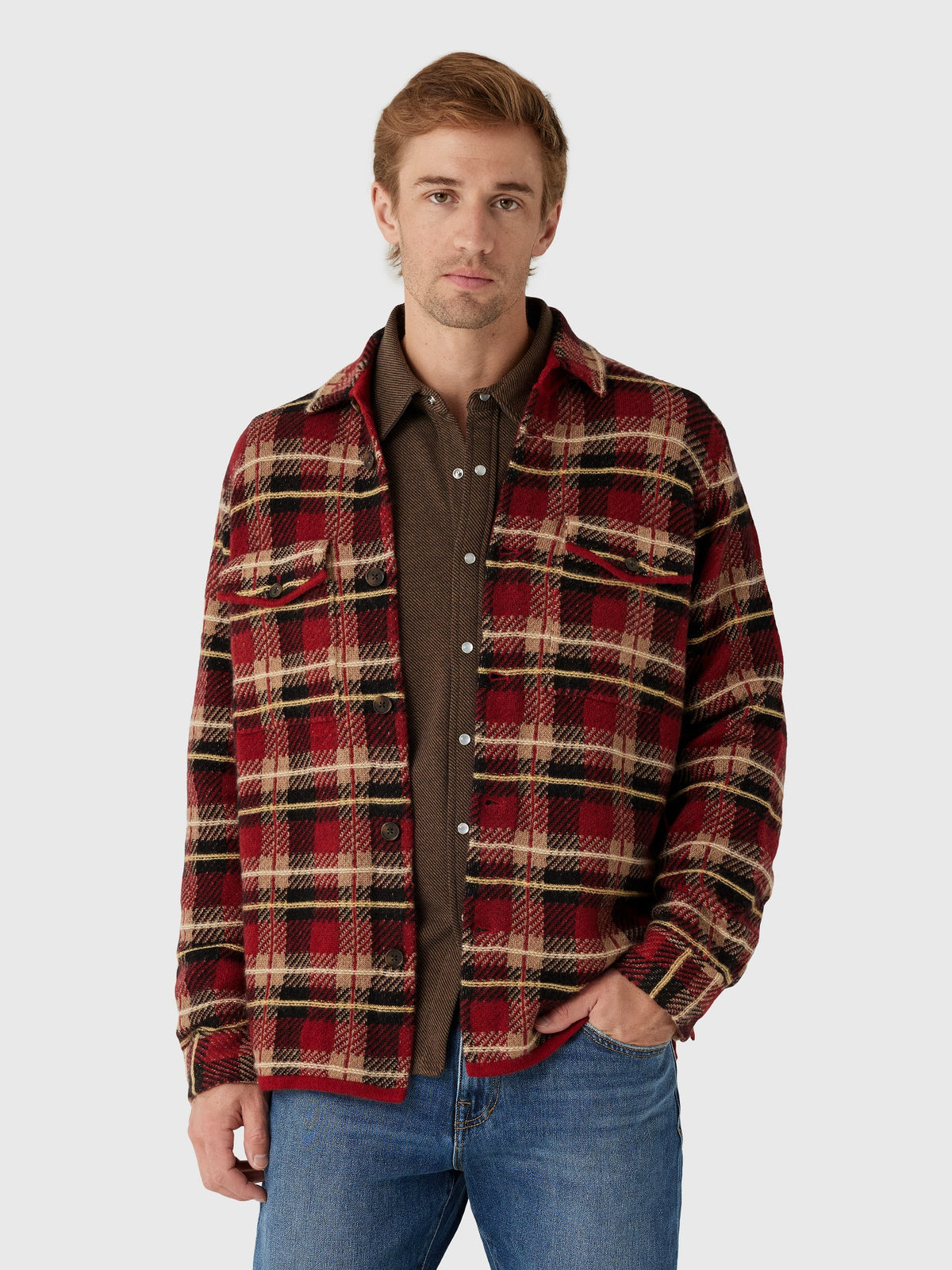 Guest In Residence Men's Plaid Work Shirt