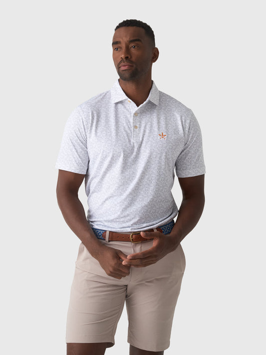 Peter Millar Major League Baseball Men's Houston Astros Bases Loaded Performance Jersey Polo