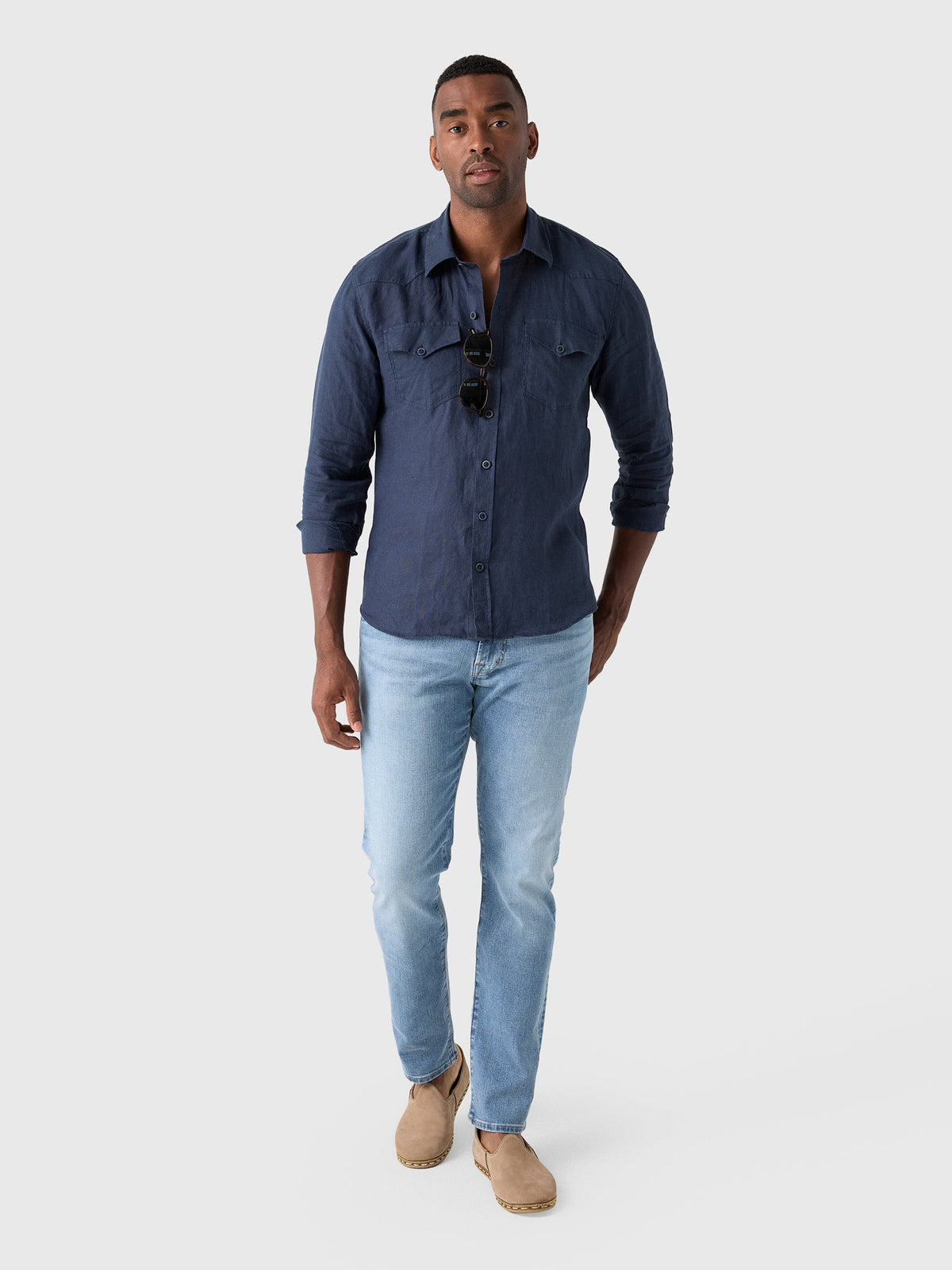 Rye51 Men's The Marfa Western Linen Shirt