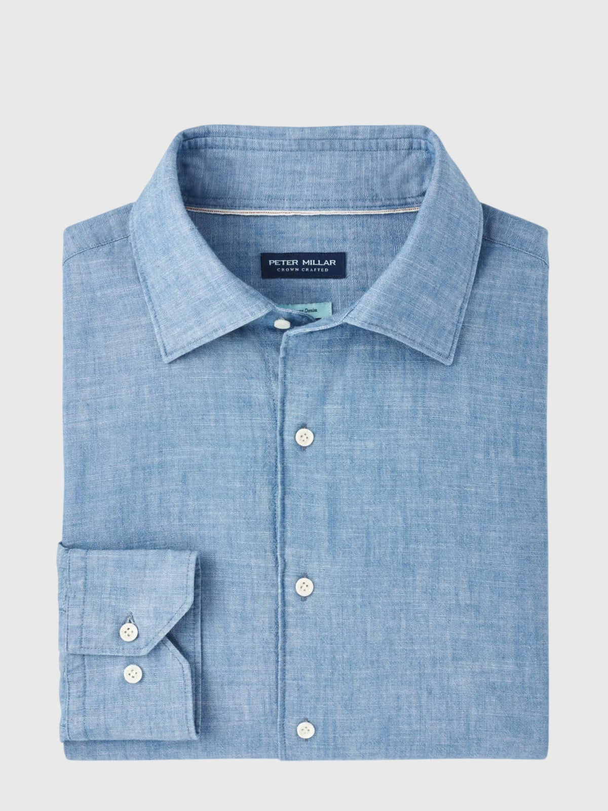 Peter Millar Crown Crafted Men's Japanese Selvedge Sport Shirt