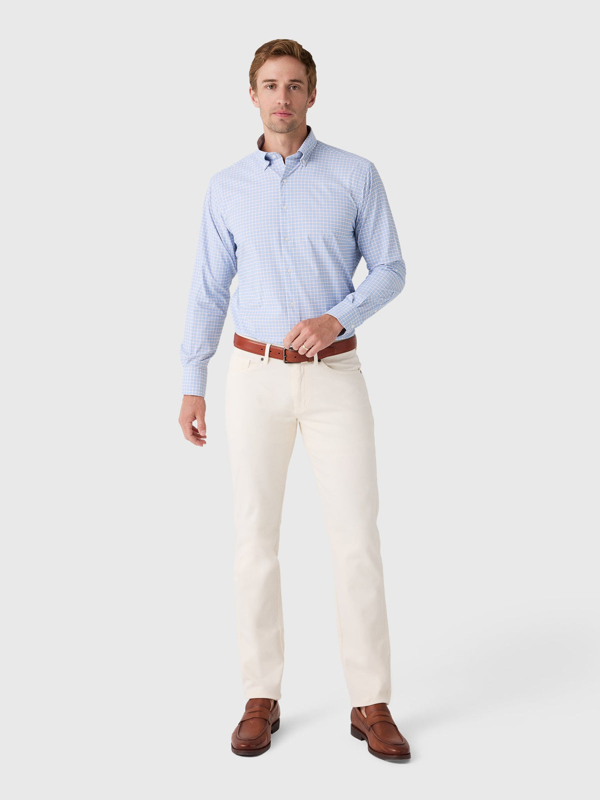 Peter Millar Crown Men's Cotton Canvas Five-Pocket Pant