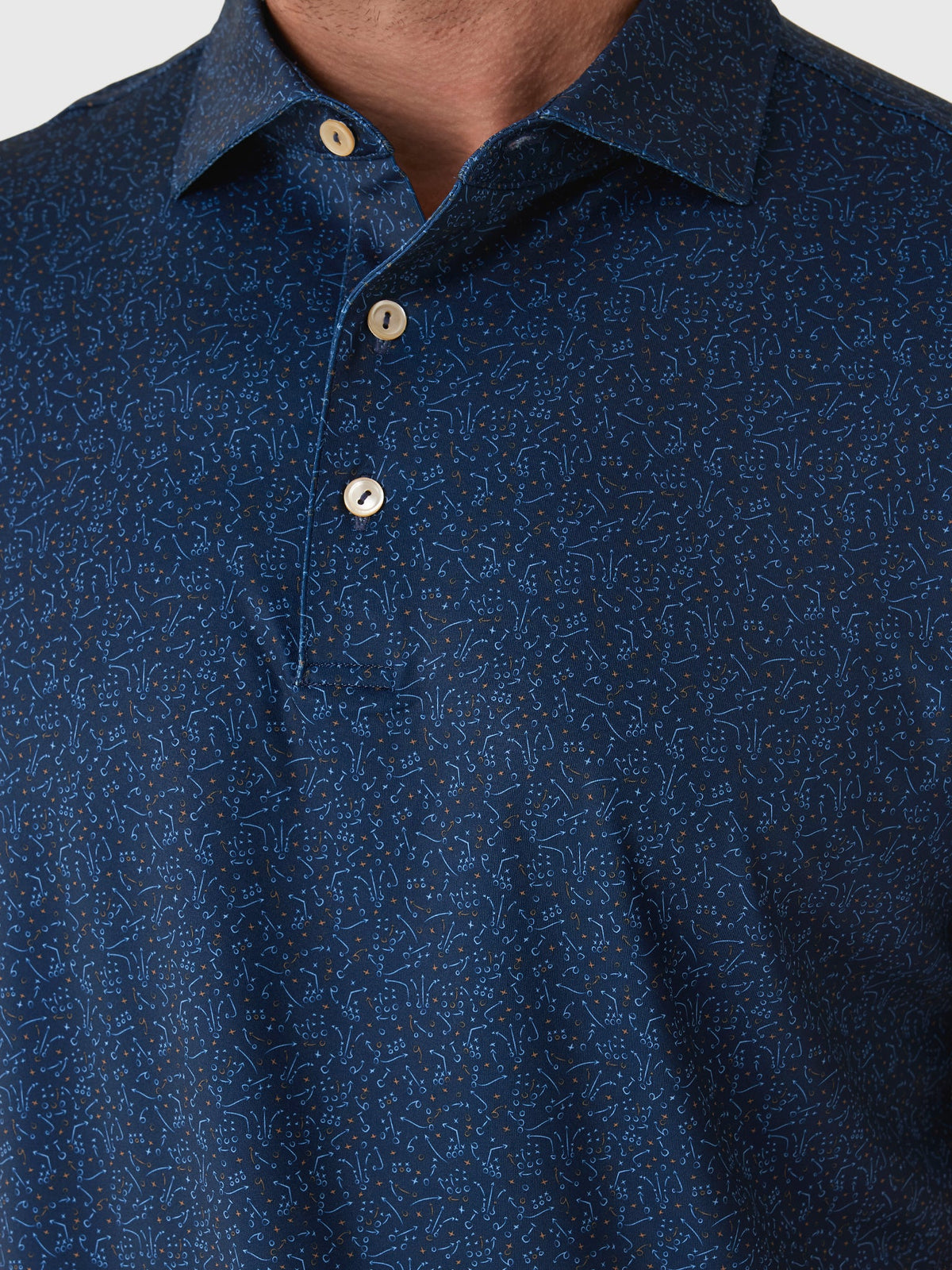Peter Millar Crown Sport Men's Winning Play Performance Jersey Polo