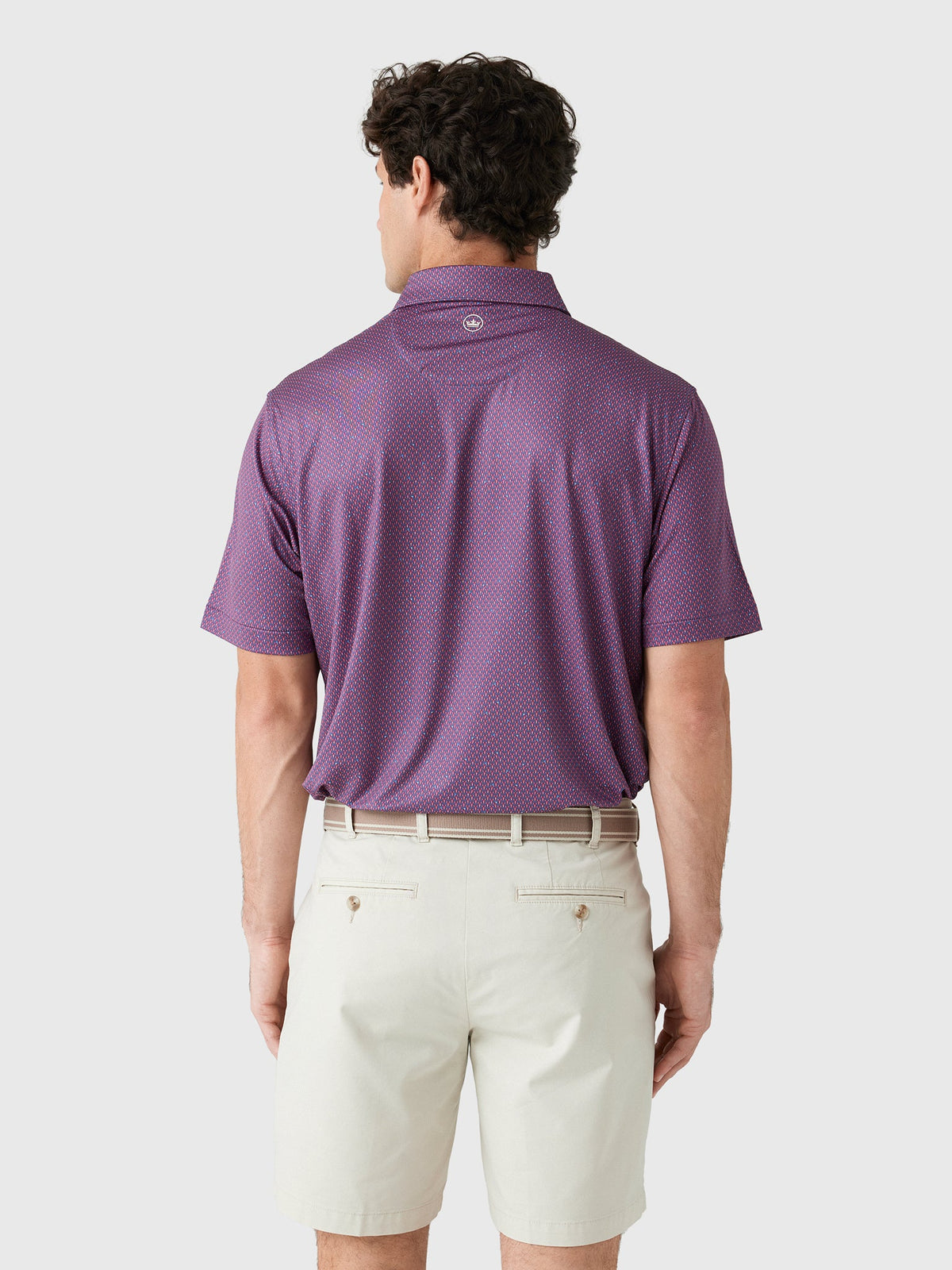 Peter Millar Crown Sport Men's Lobster Boil Performance Jersey Polo