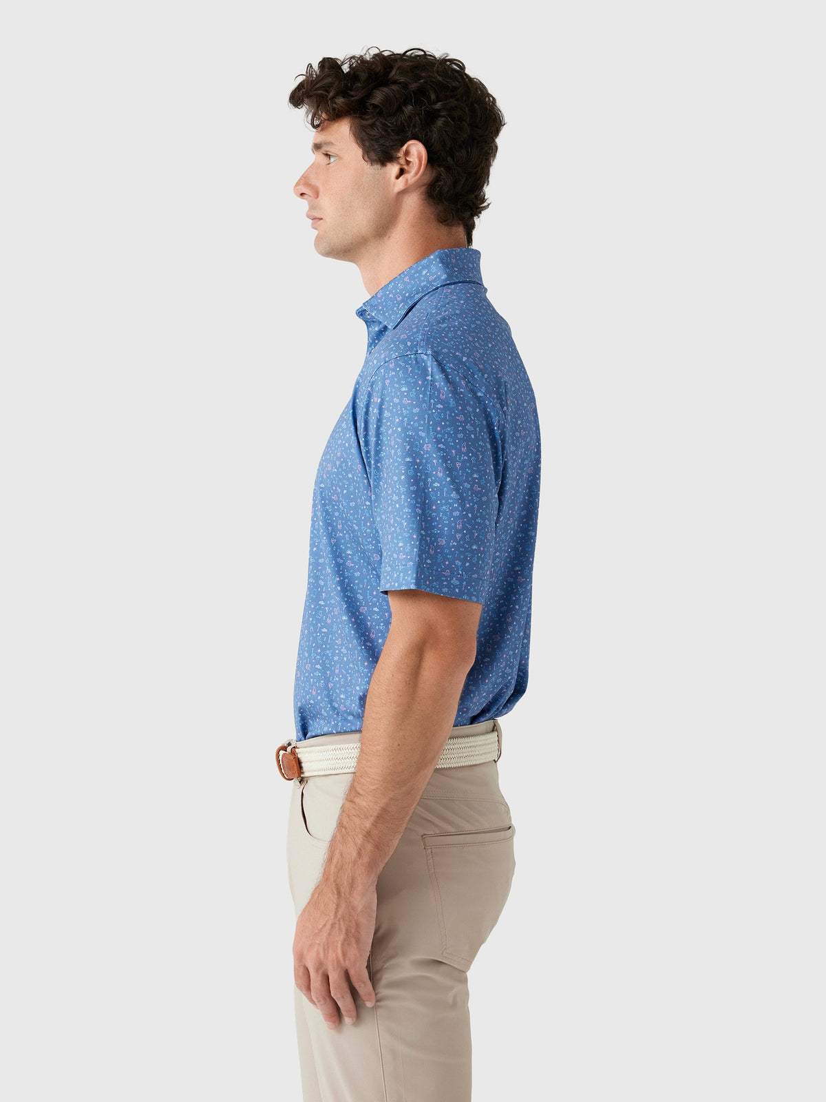 Peter Millar Crown Sport Men's Ridge Performance Jersey Polo