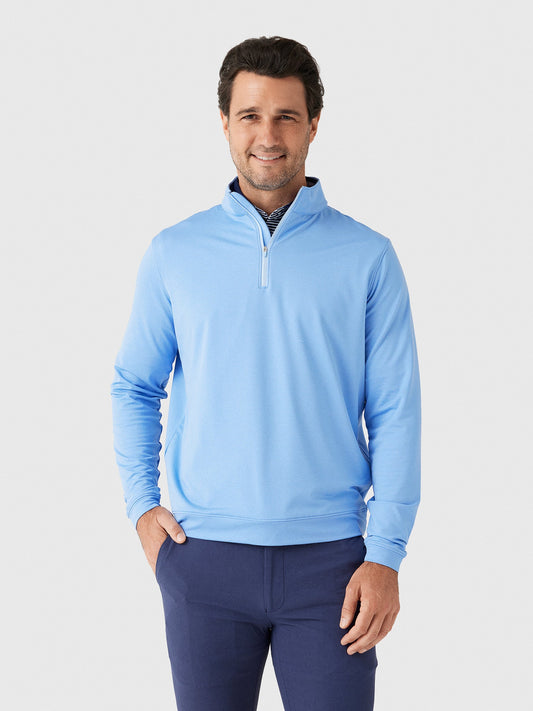 Peter Millar Crown Sport Men's Perth Mélange Performance Quarter-Zip