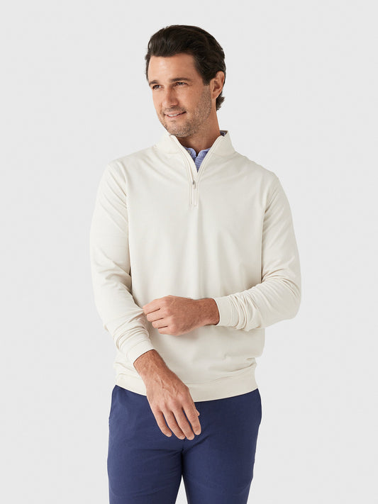 Peter Millar Crown Sport Men's Perth Sugar Stripe Performance Quarter-Zip