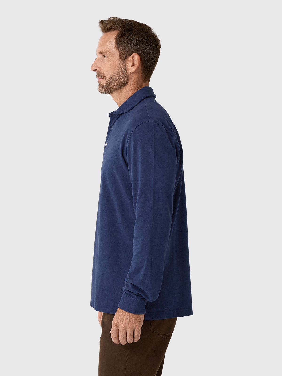 Peter Millar Crown Men's Flex Cotton Long-Sleeve Polo