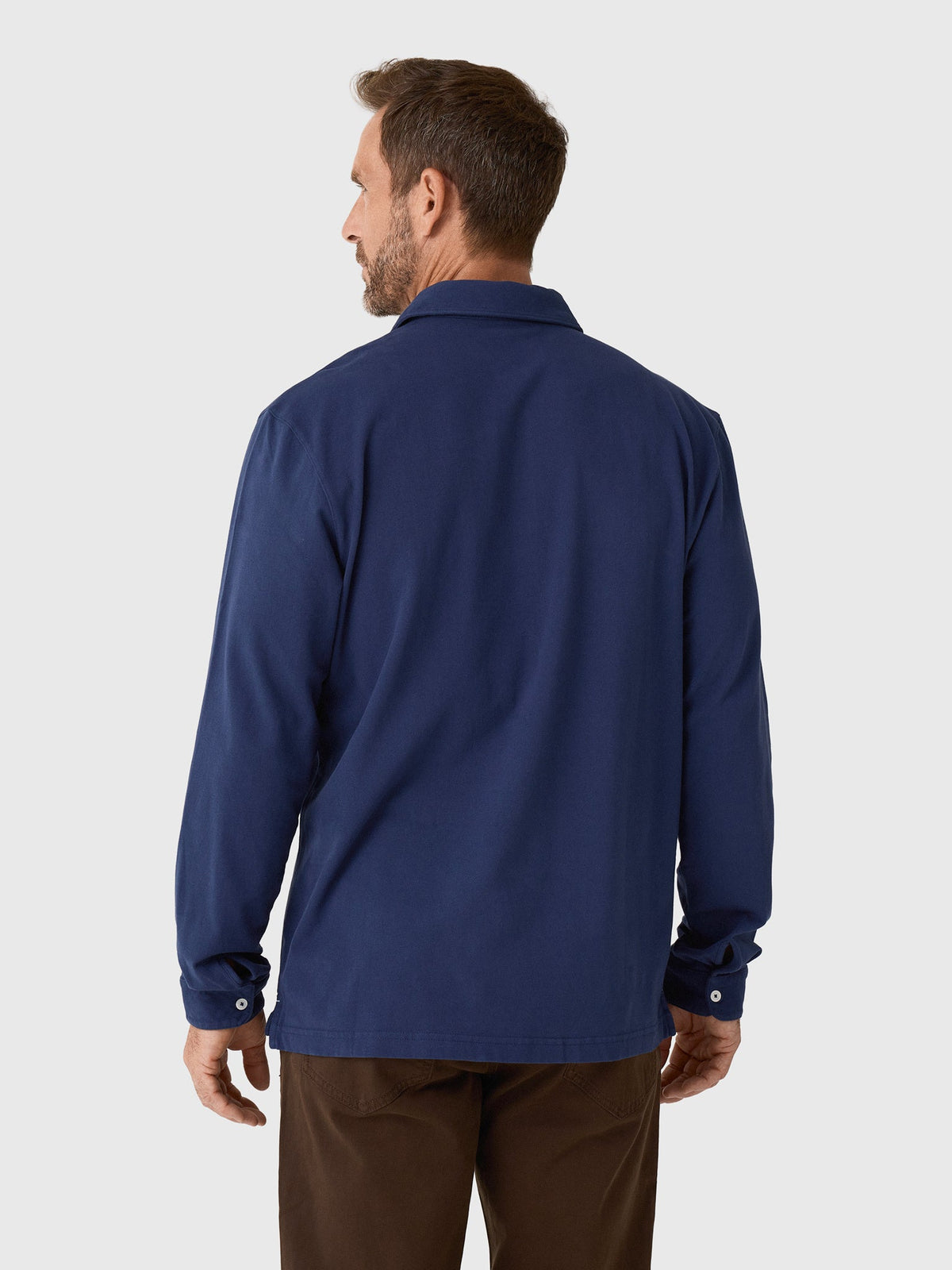Peter Millar Crown Men's Flex Cotton Long-Sleeve Polo