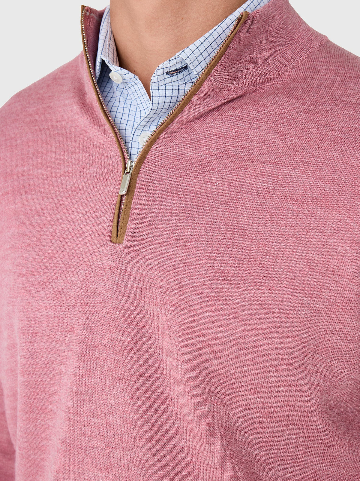 Peter Millar Crown Men's Autumn Crest Suede Trim Quarter-Zip