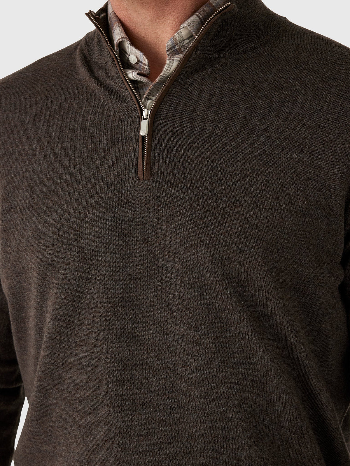Peter Millar Crown Men's Autumn Crest Suede Trim Quarter-Zip
