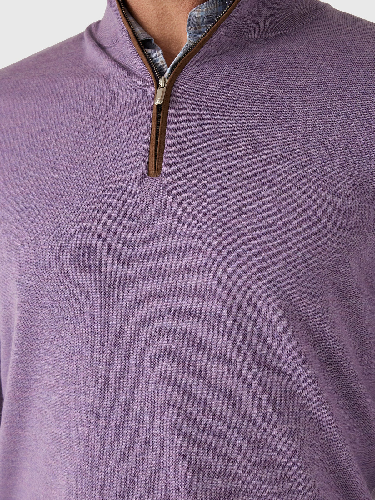 Peter Millar Crown Men's Autumn Crest Suede Trim Quarter-Zip