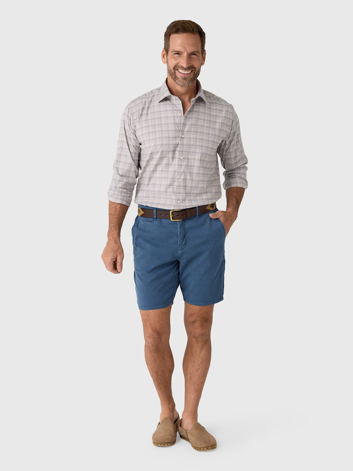 Peter Millar Crown Men's Griffin Crown Soft Twill Sport Shirt