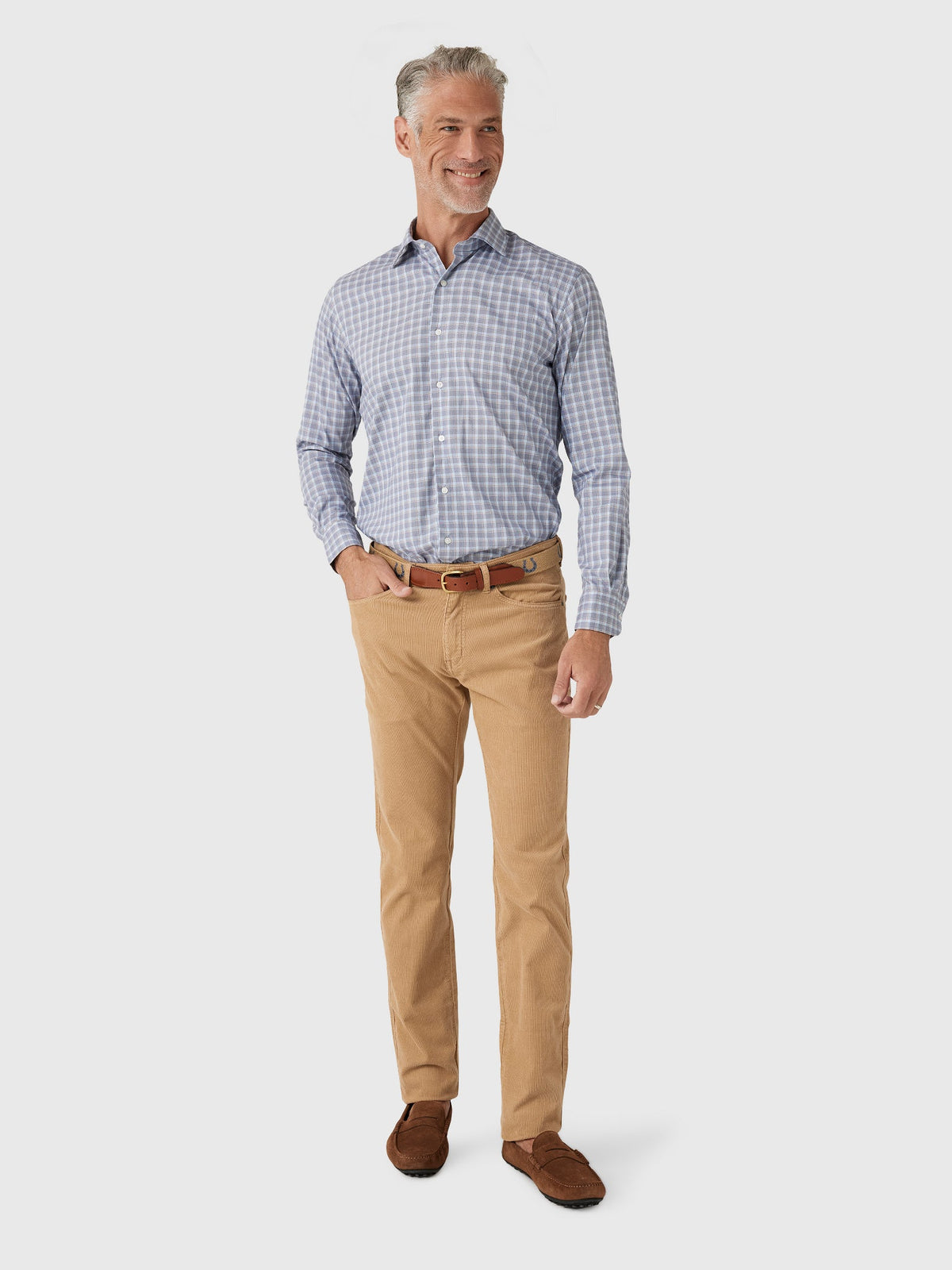 Peter Millar Crown Men's Lincoln Crown Lite Cotton-Stretch Sport Shirt