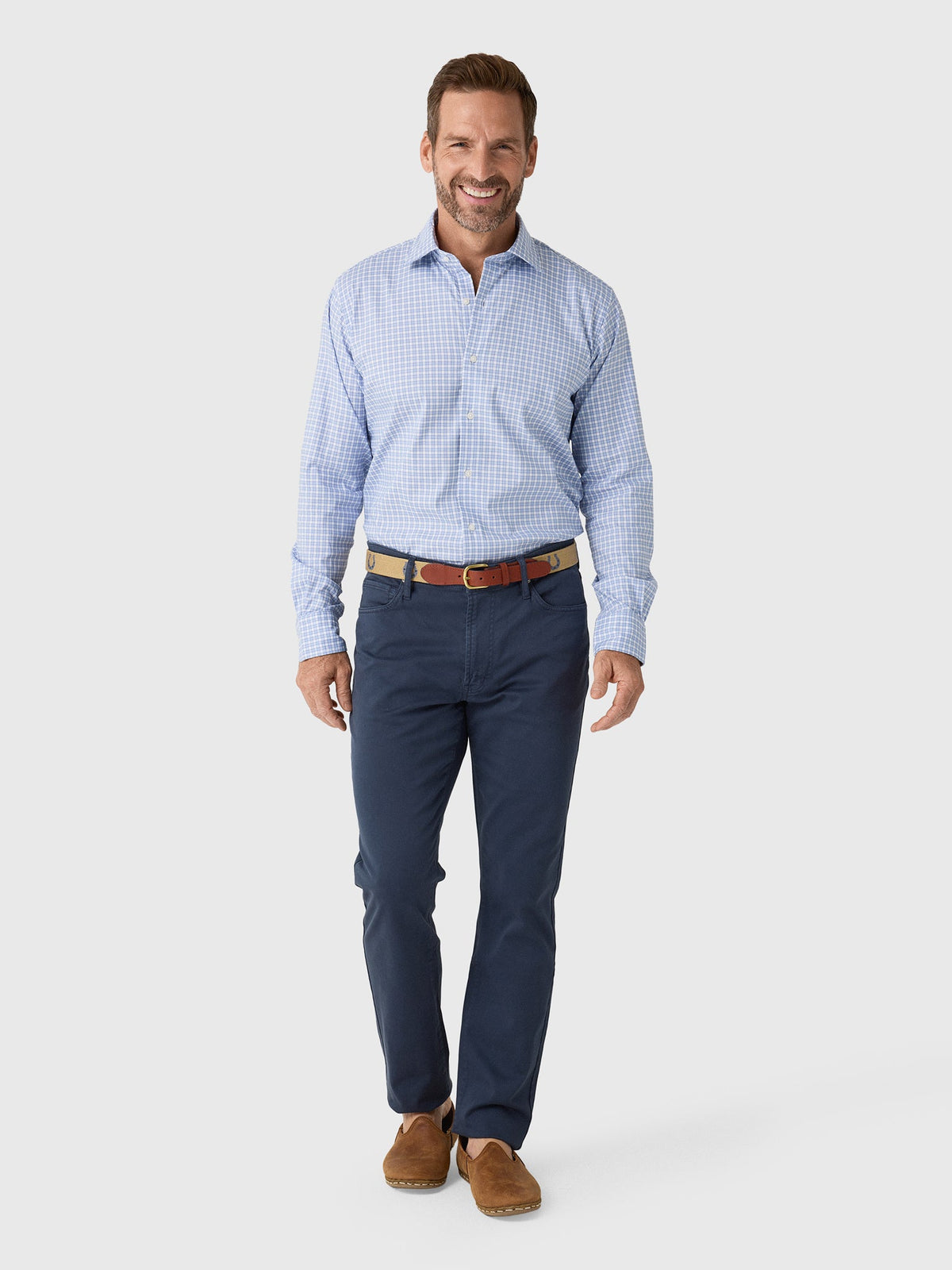 Peter Millar Crown Men's Atlas Crown Lite Cotton-Stretch Sport Shirt