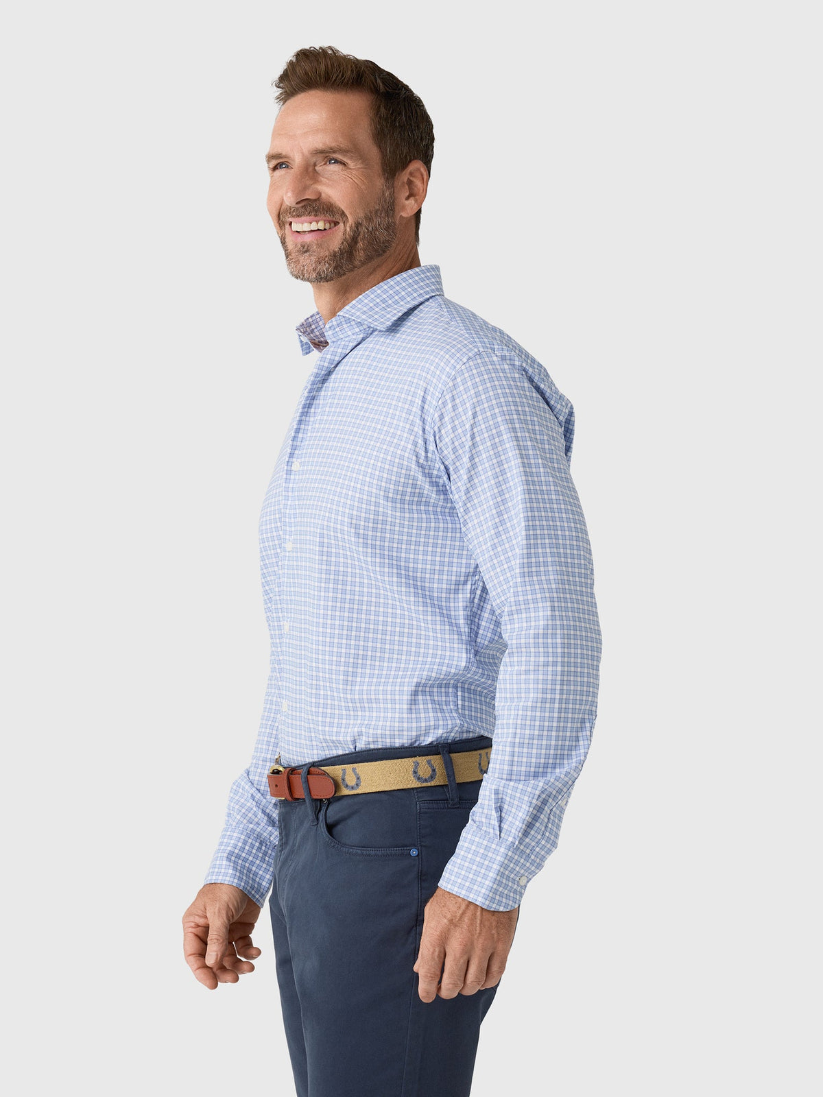 Peter Millar Crown Men's Atlas Crown Lite Cotton-Stretch Sport Shirt