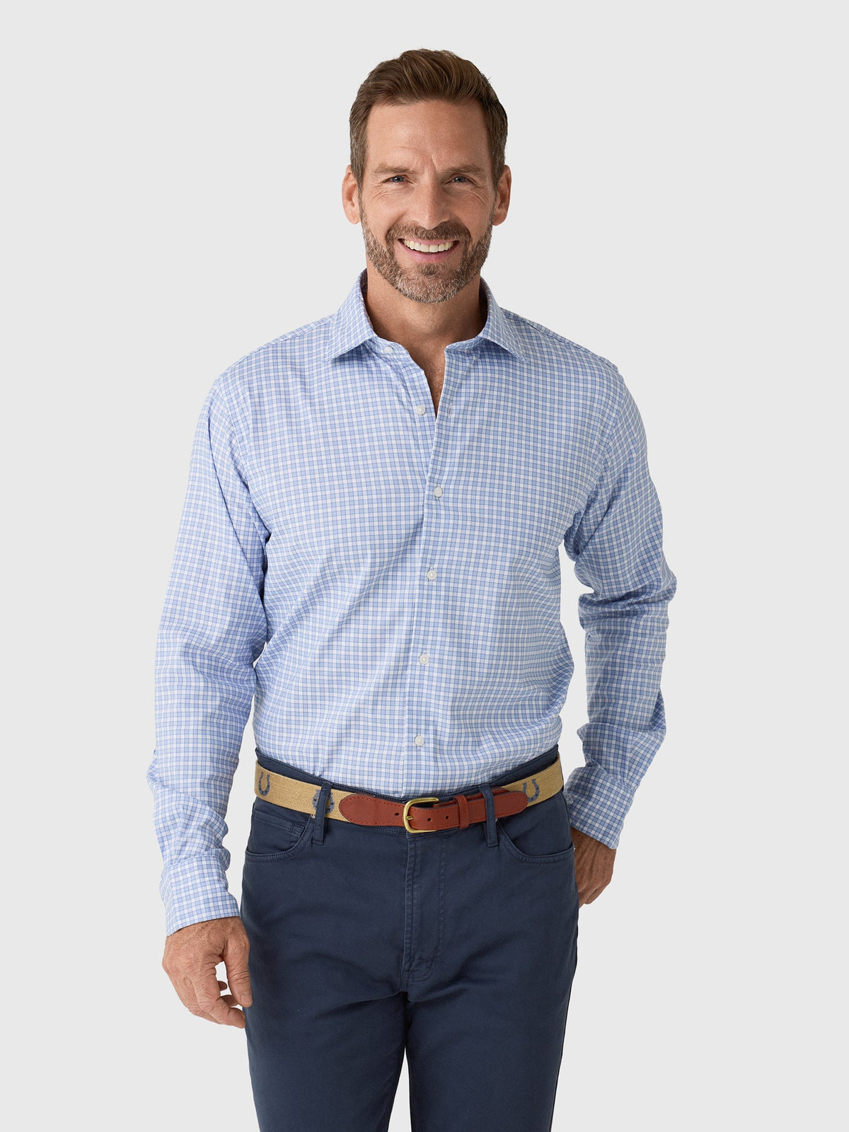 Peter Millar Crown Men's Atlas Crown Lite Cotton-Stretch Sport Shirt