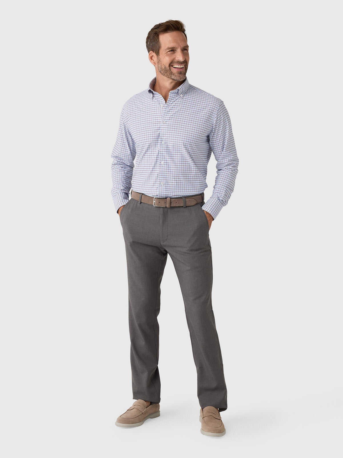 Peter Millar Crown Men's Axel Performance Twill Sport Shirt