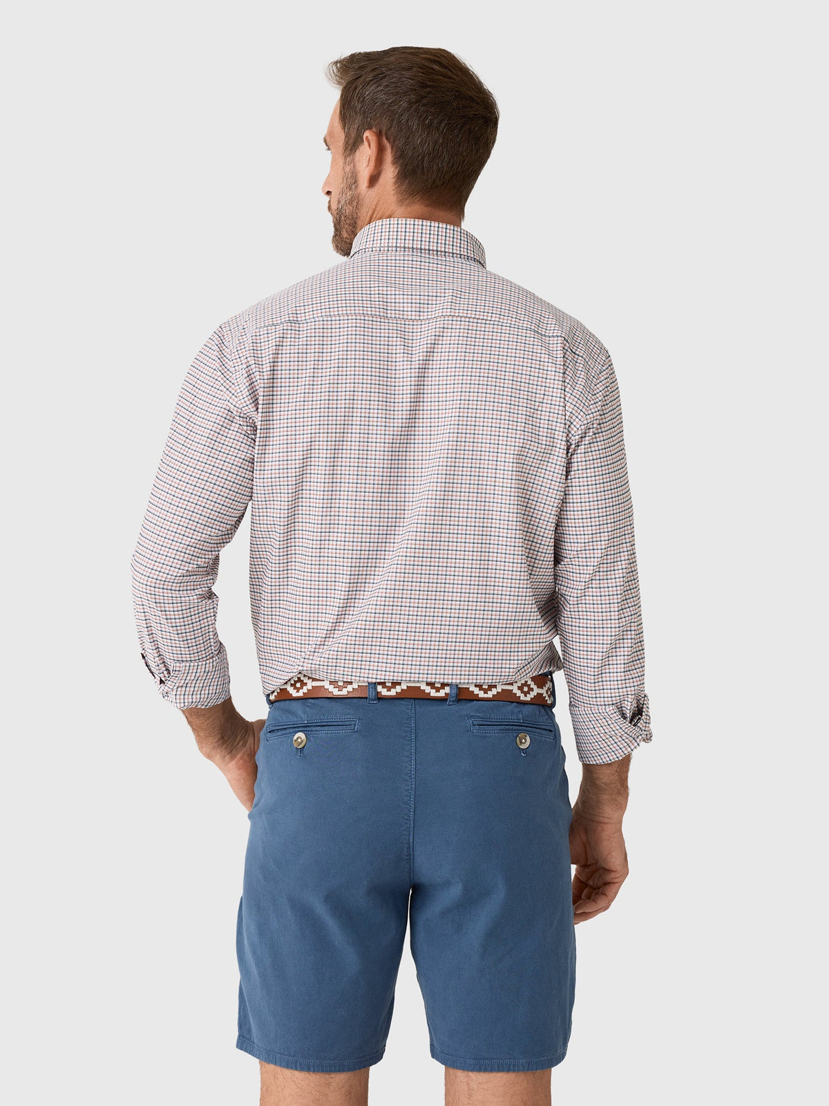 Peter Millar Crown Men's Axel Performance Twill Sport Shirt