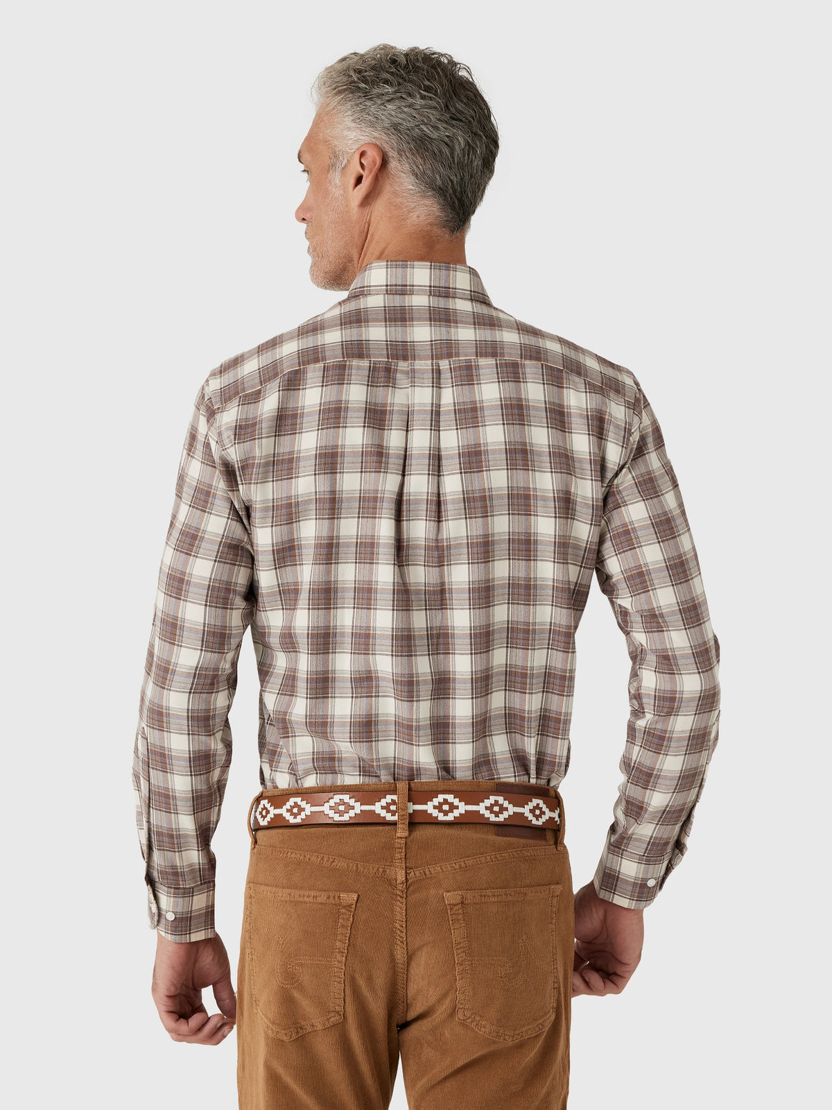 Peter Millar Crown Men's Cannon Performance Flannel Sport Shirt
