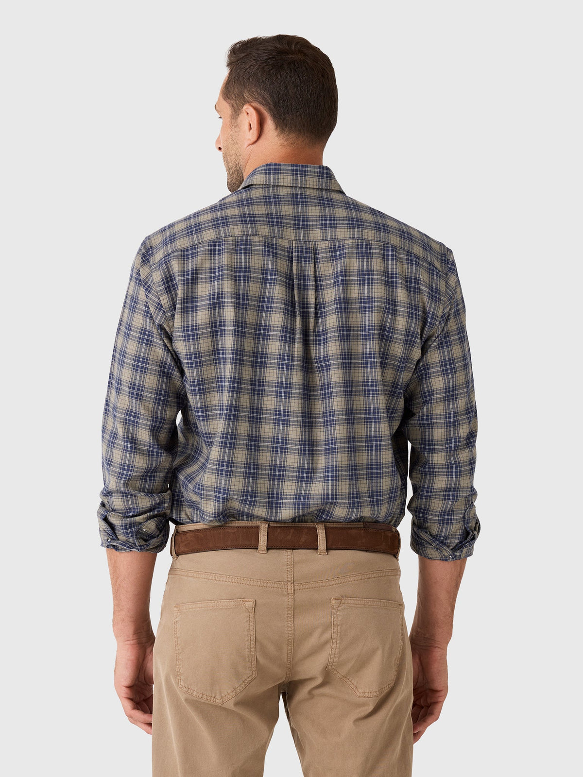 Peter Millar Crown Men's Dean Performance Flannel Sport Shirt