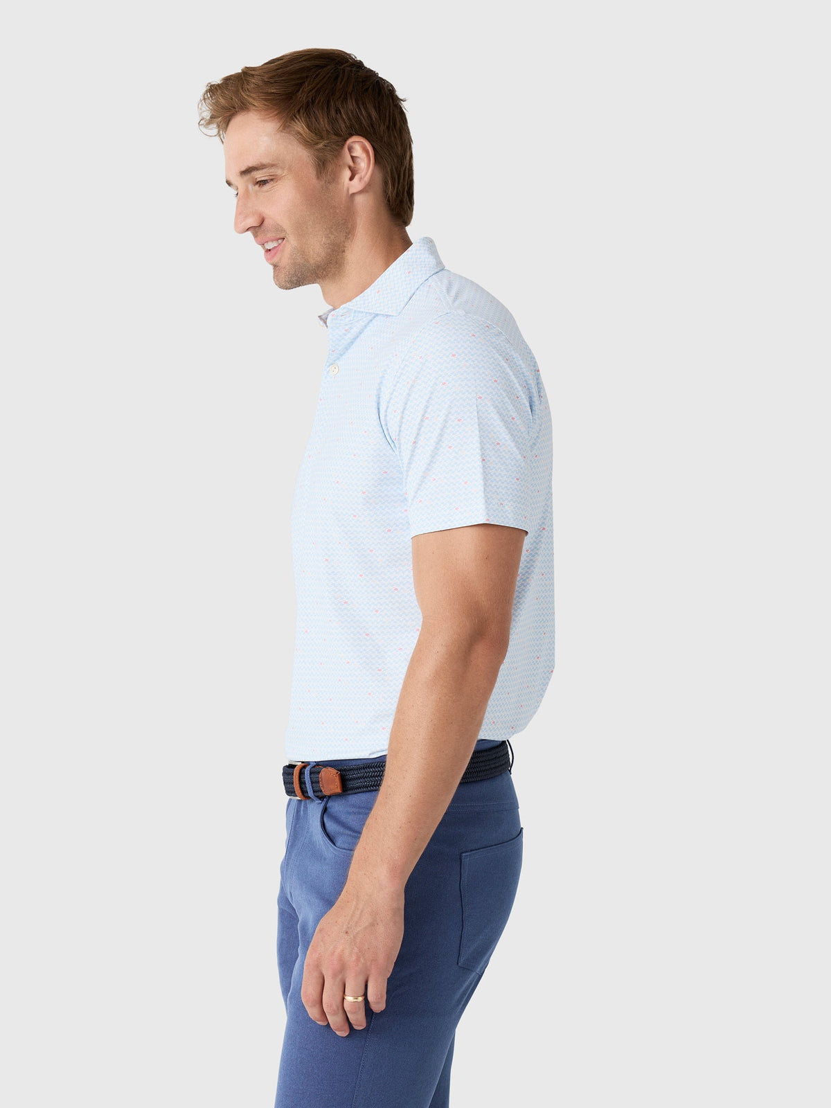 Peter Millar Crown Crafted Men's Gingko Performance Jersey Polo