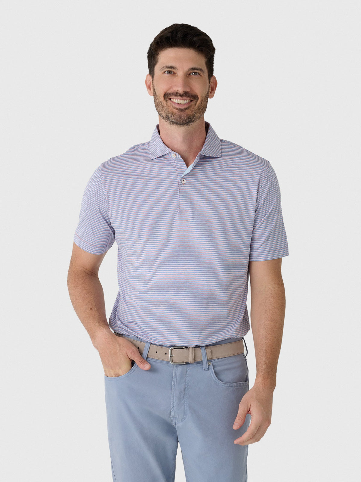 Peter Millar Crown Crafted Men's Timbre Performance Jersey Polo
