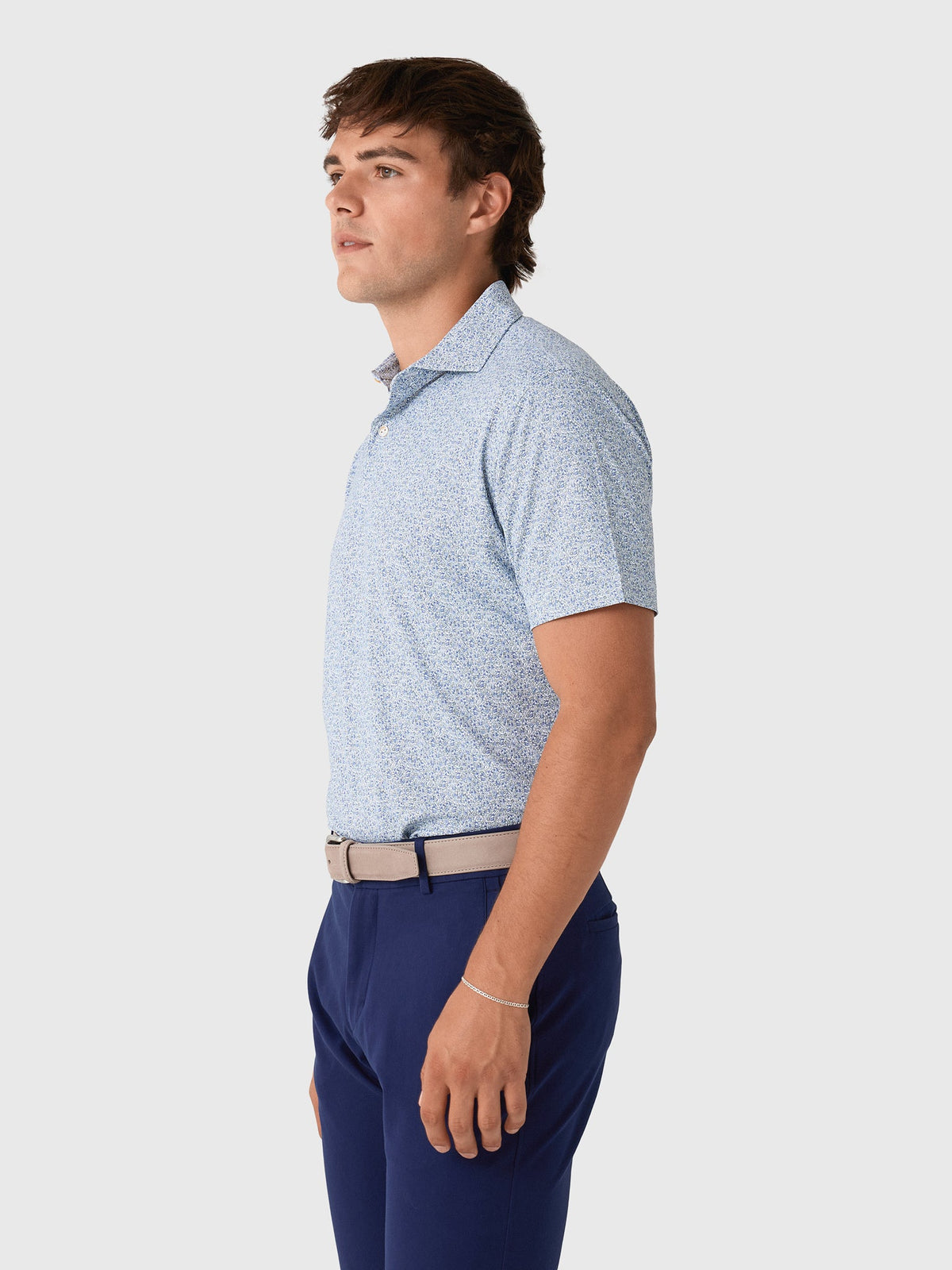 Peter Millar Crown Crafted Men's Limoncello Performance Jersey Polo