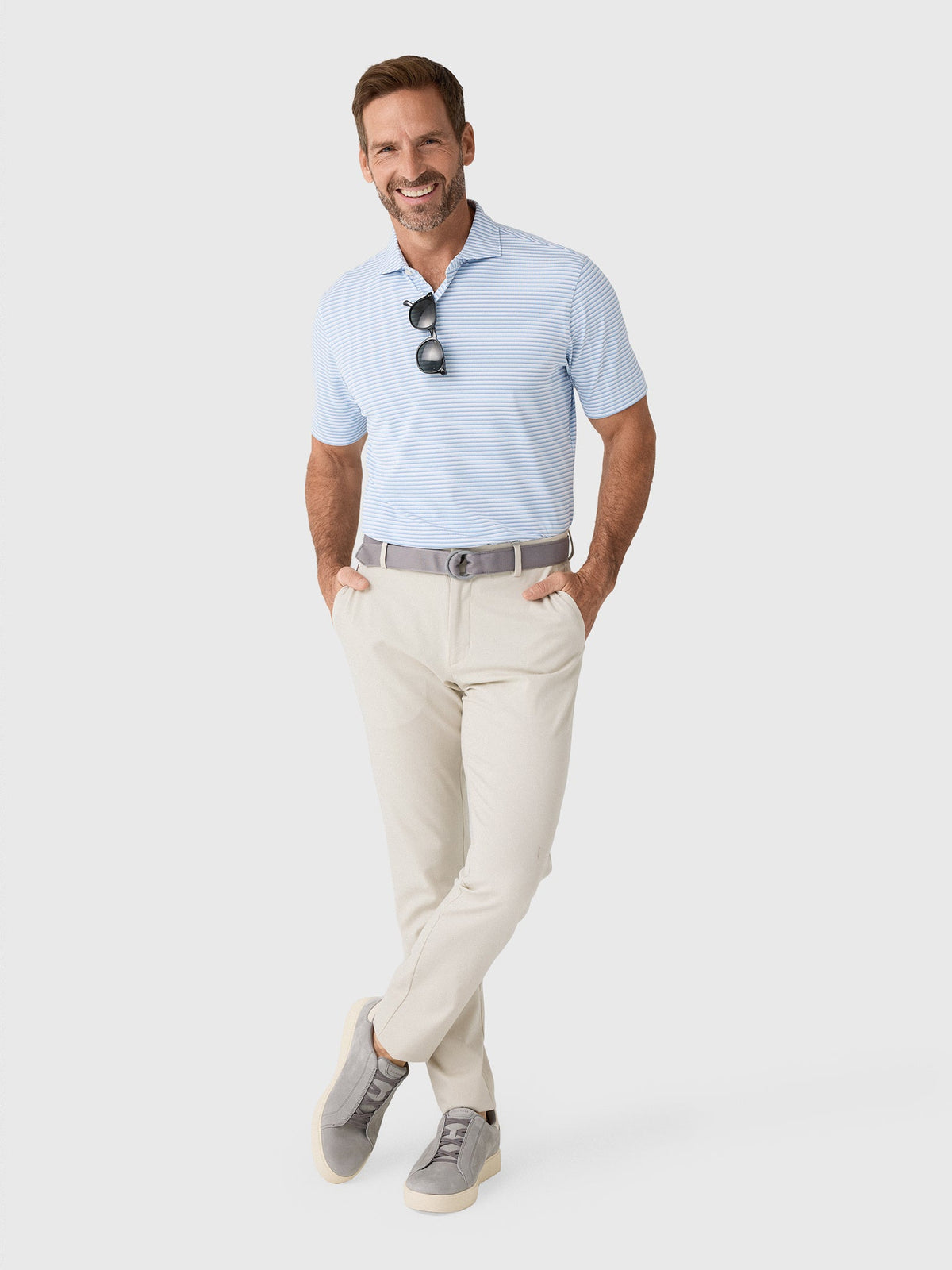 Peter Millar Crown Crafted Men's Tempo Performance Mesh Polo