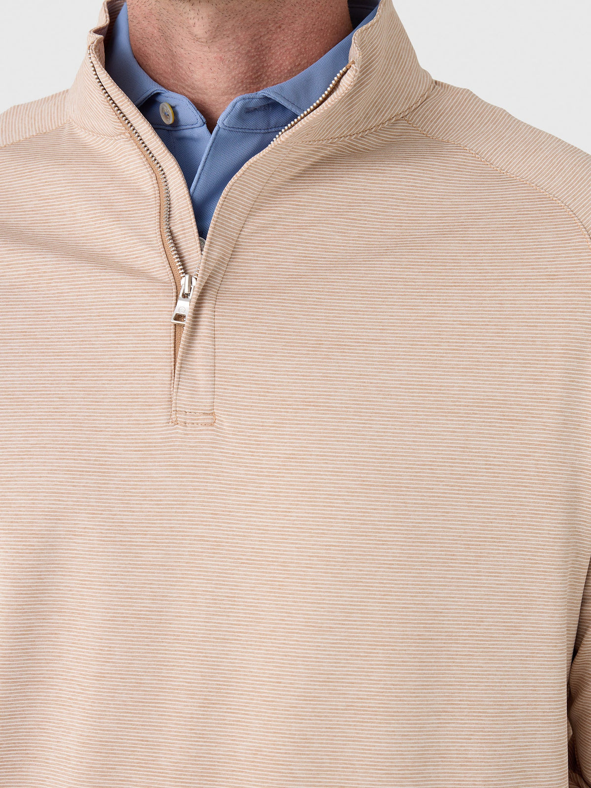 Peter Millar Crown Crafted Men's Stealth Stripe Performance Quarter-Zip