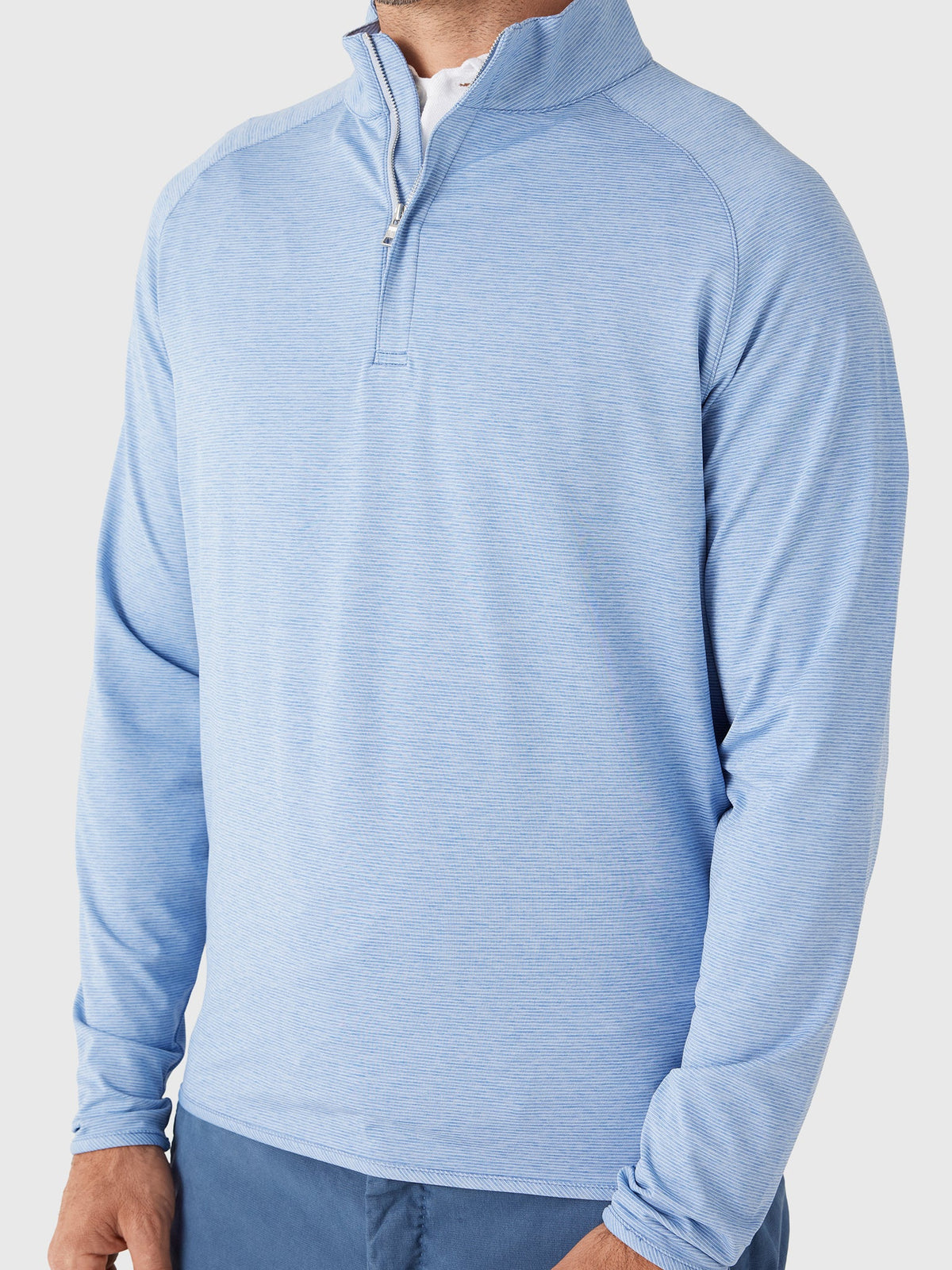 Peter Millar Crown Crafted Men's Stealth Stripe Performance Quarter-Zip
