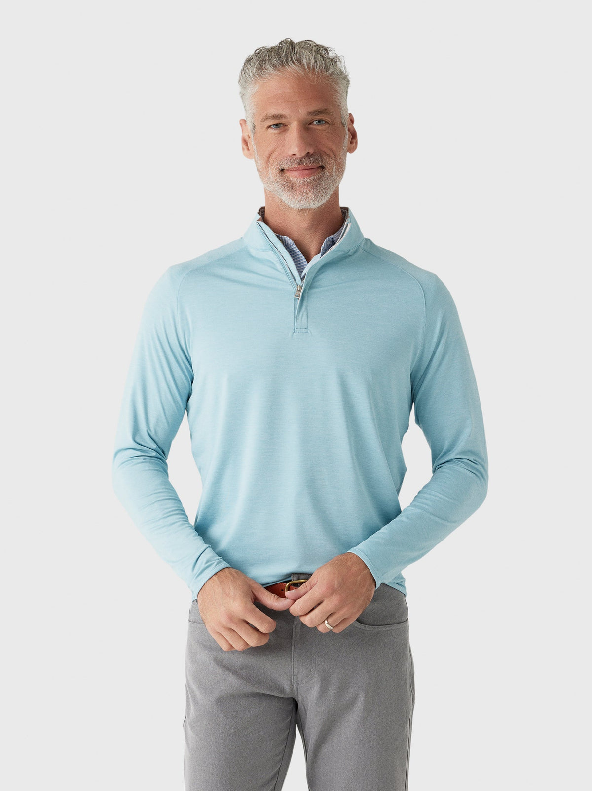 Peter Millar Crown Crafted Men's Stealth Performance Quarter-Zip